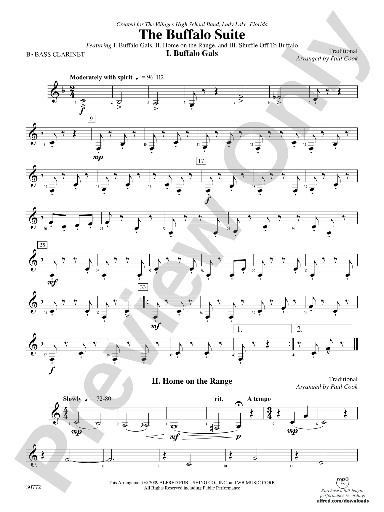 The Buffalo Suite: B-flat Bass Clarinet
