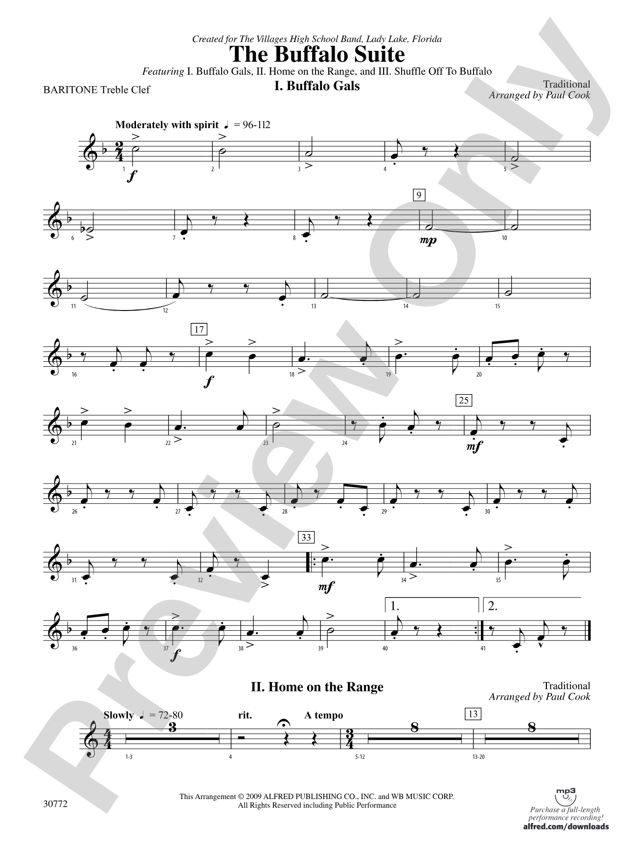 The Buffalo Suite: Baritone T.C.