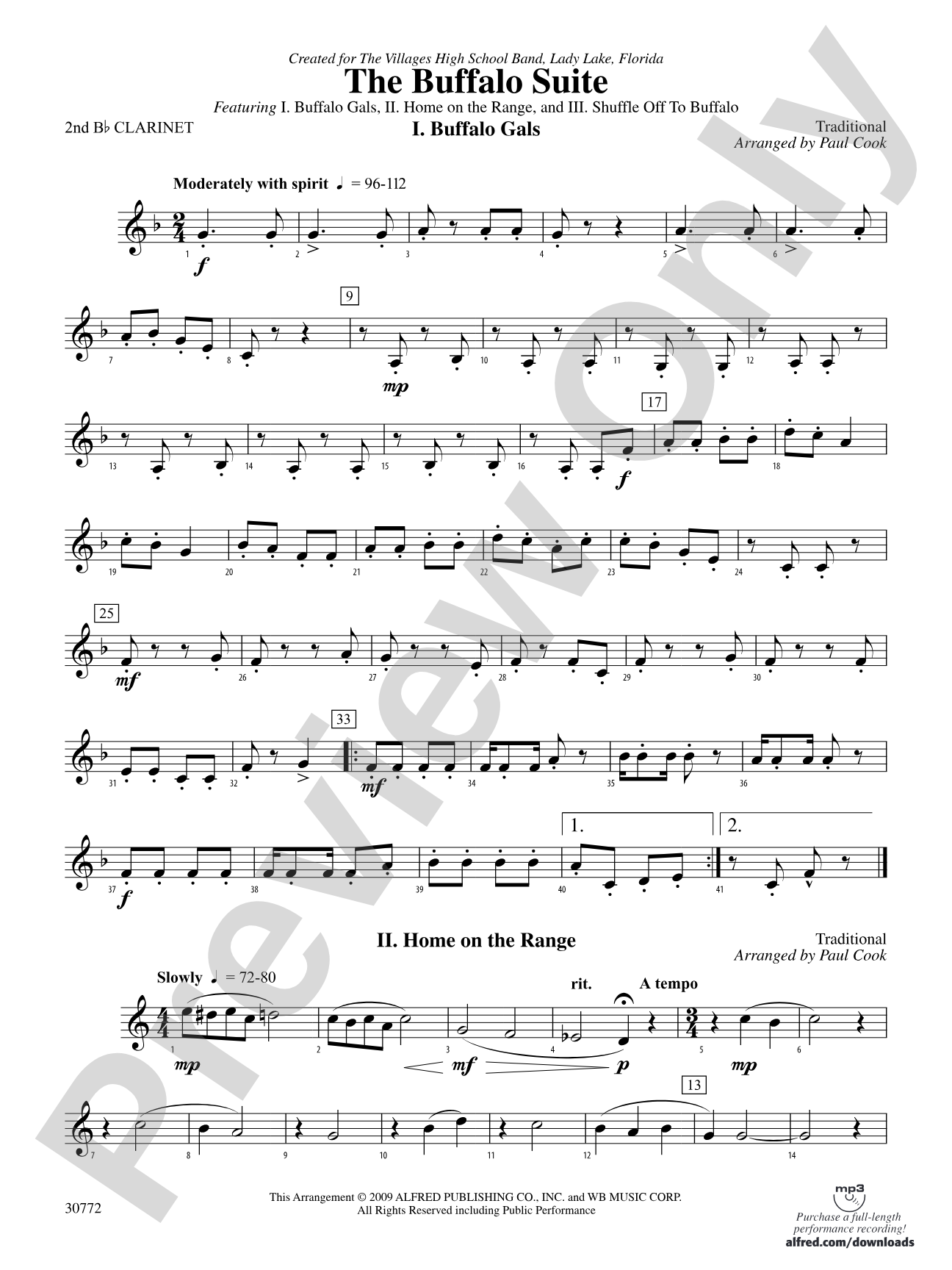 The Buffalo Suite: 2nd B-flat Clarinet