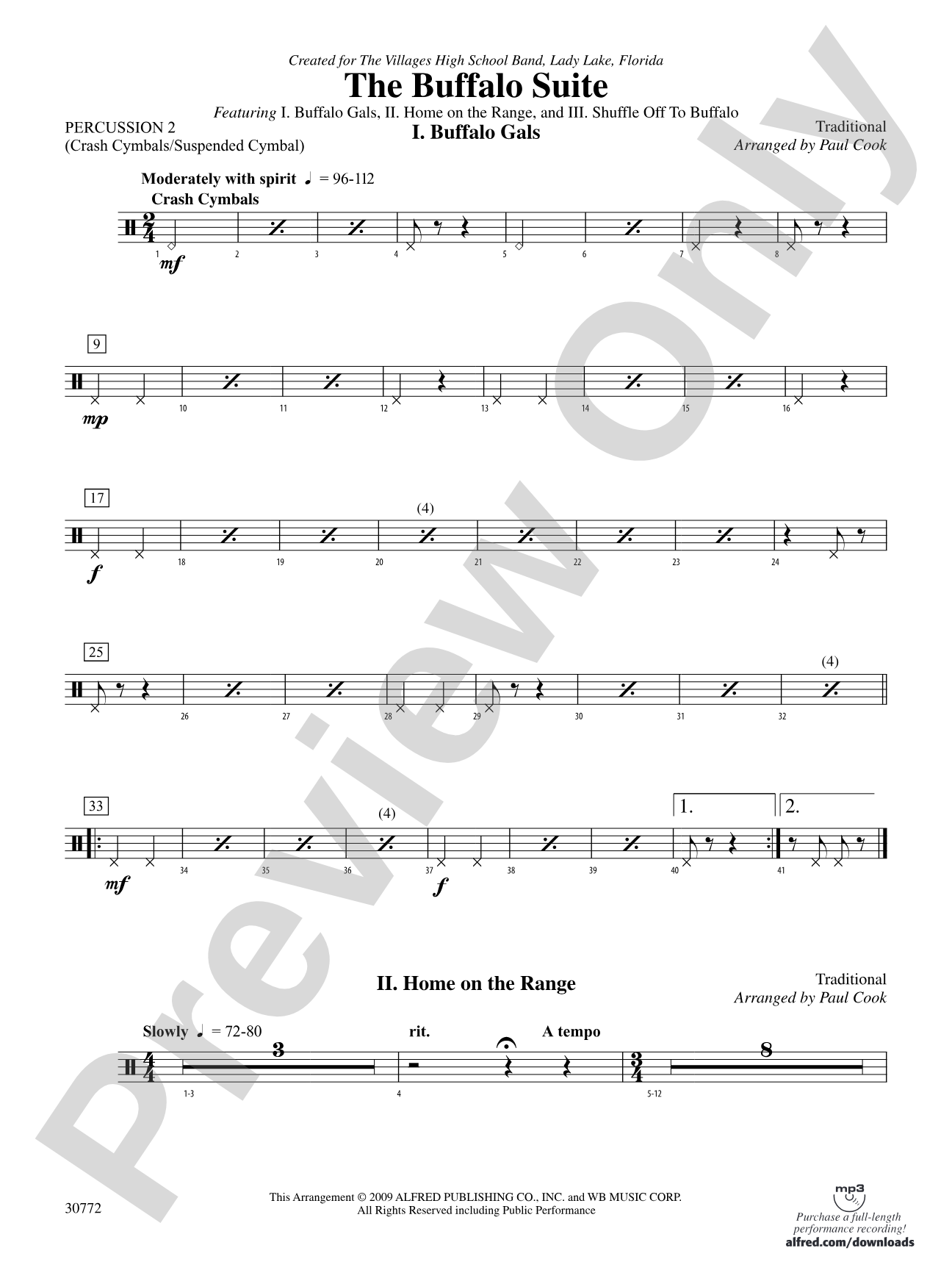 The Buffalo Suite: 2nd Percussion