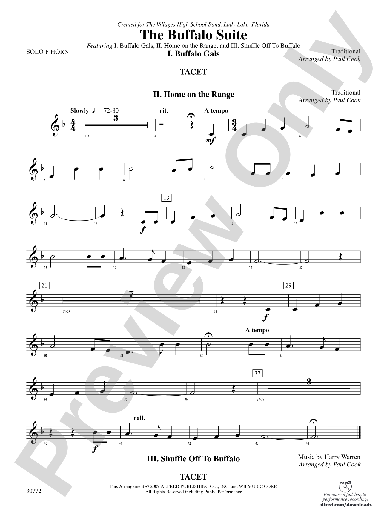 The Buffalo Suite: Solo Horn