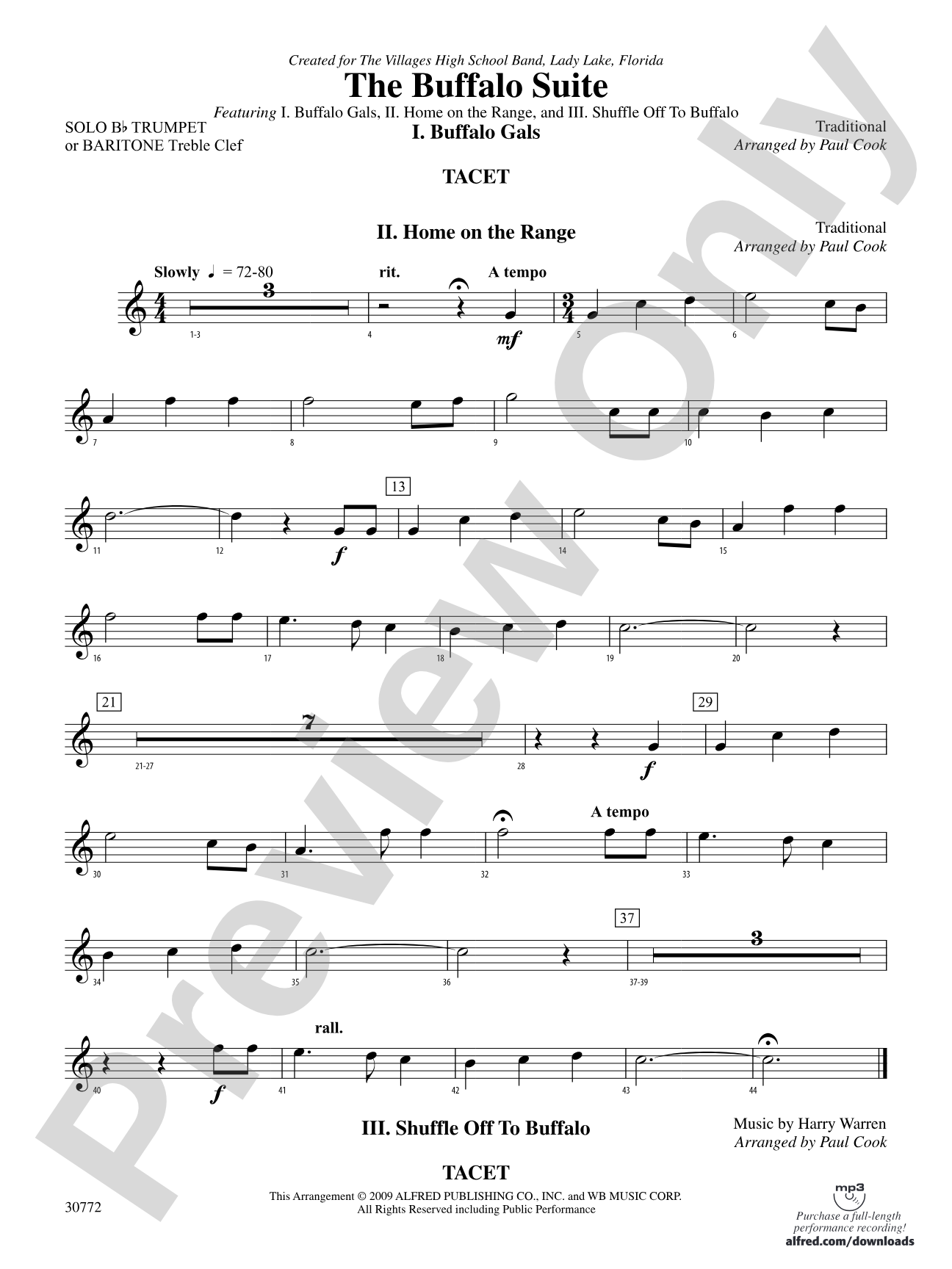 The Buffalo Suite: Solo Trumpet
