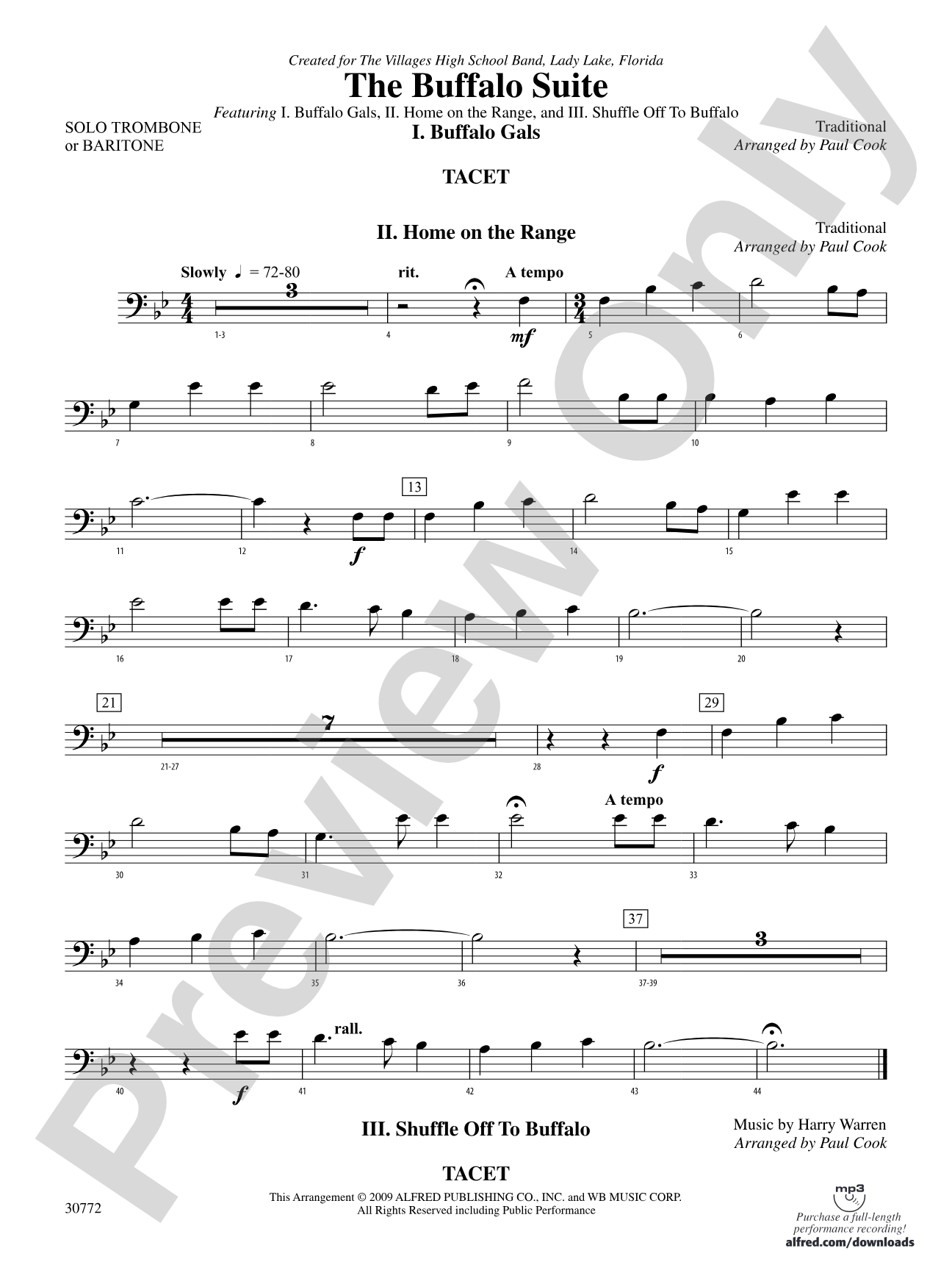 The Buffalo Suite: Solo Trombone