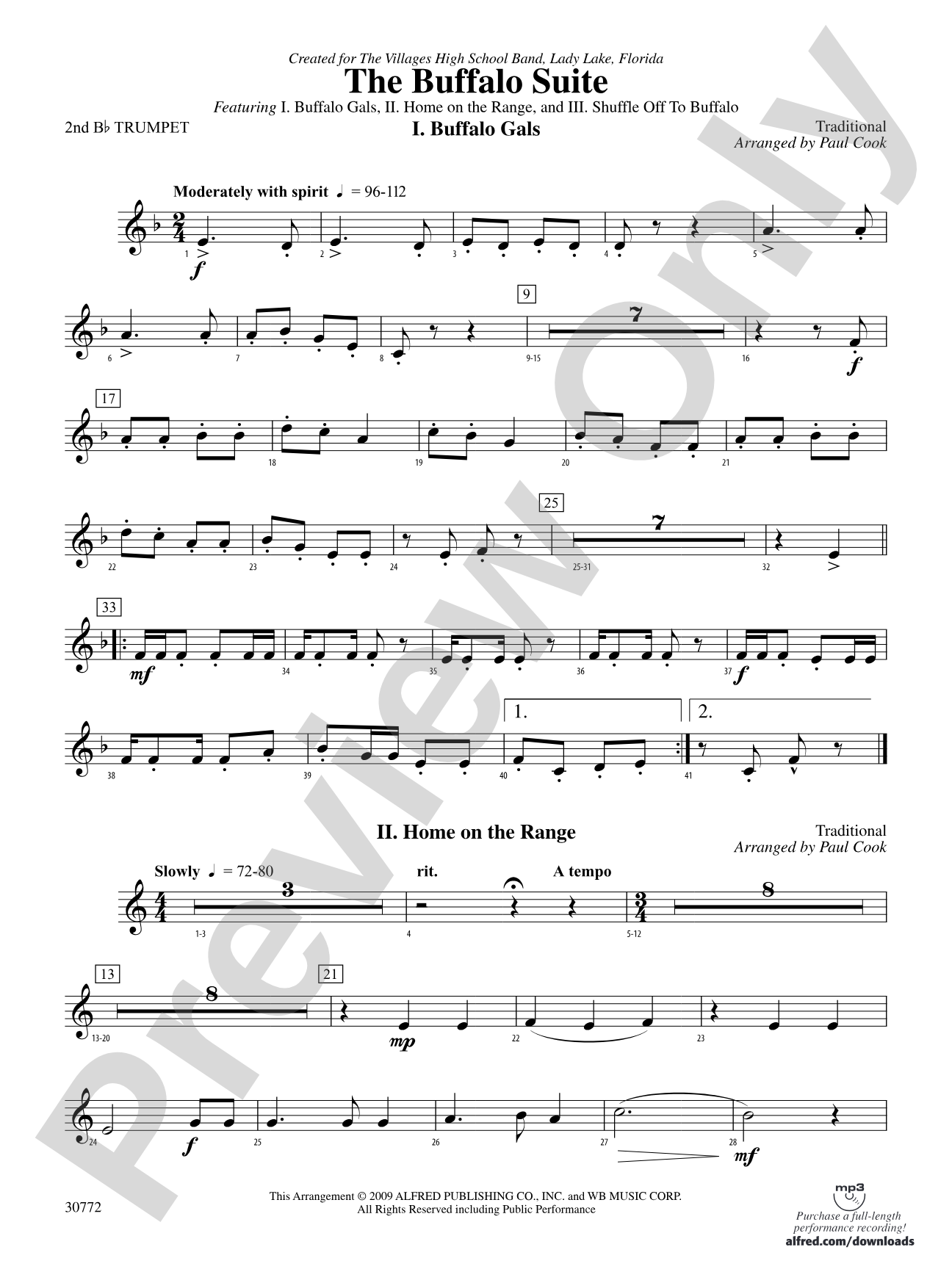 The Buffalo Suite: 2nd B-flat Trumpet