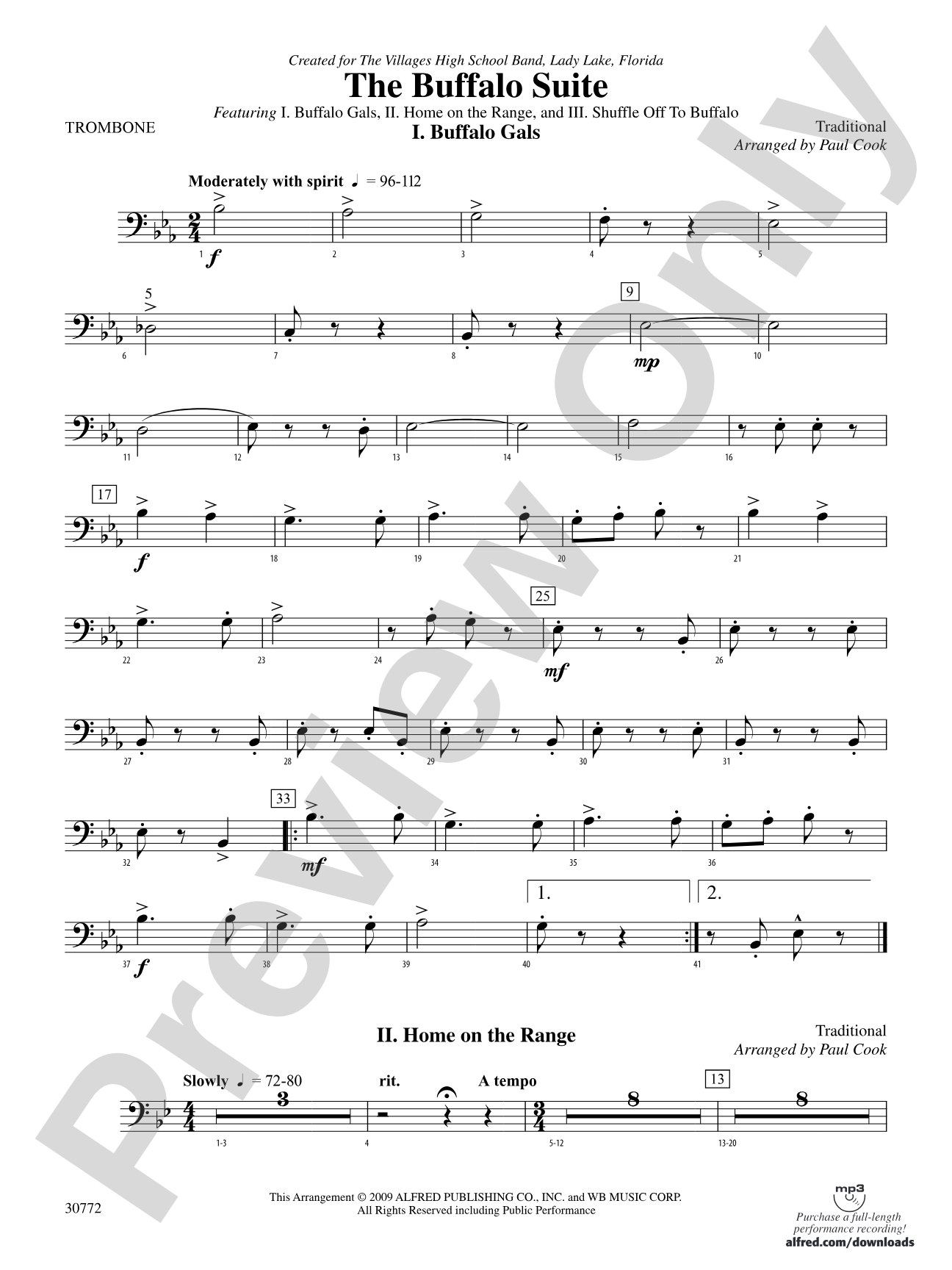 The Buffalo Suite: 1st Trombone