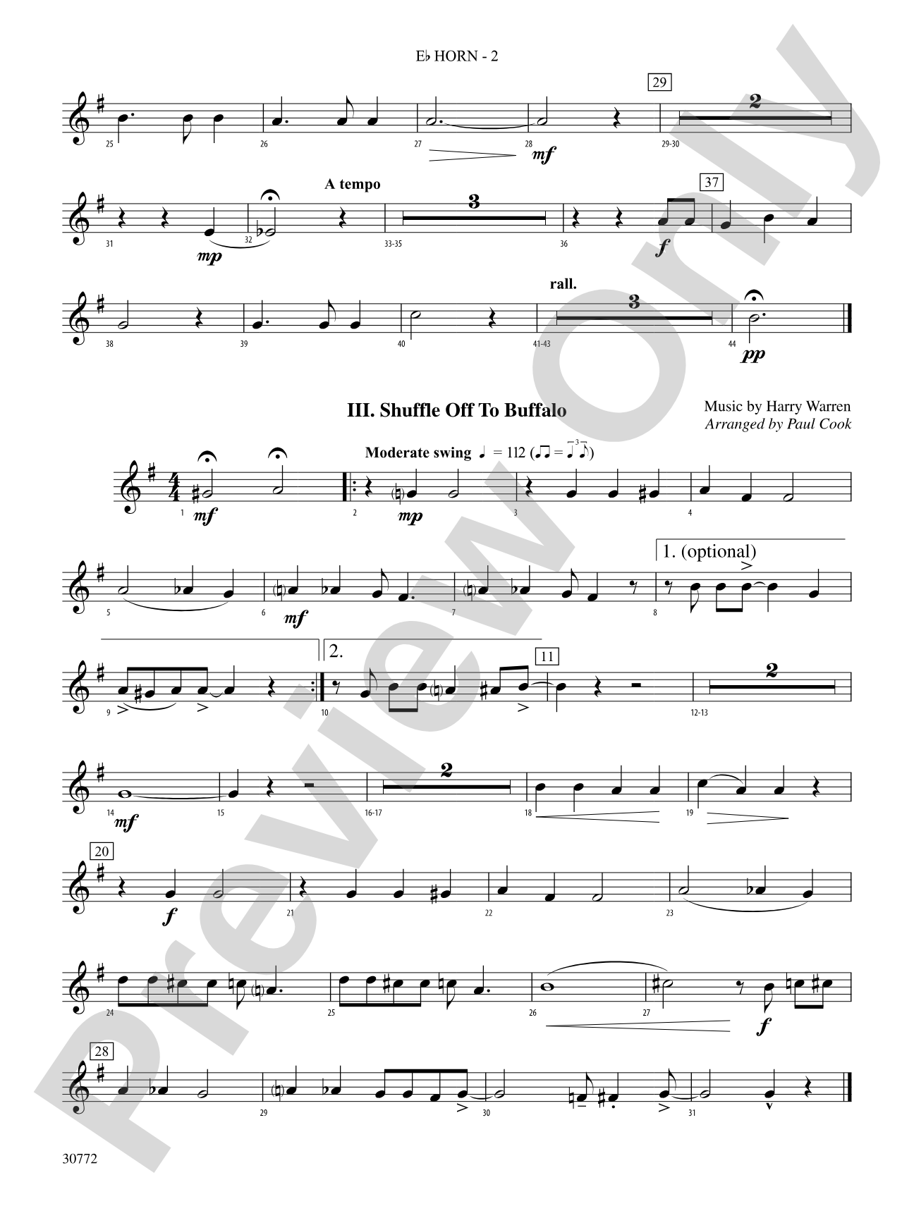 The Buffalo Suite: (wp) 1st Horn in E-flat