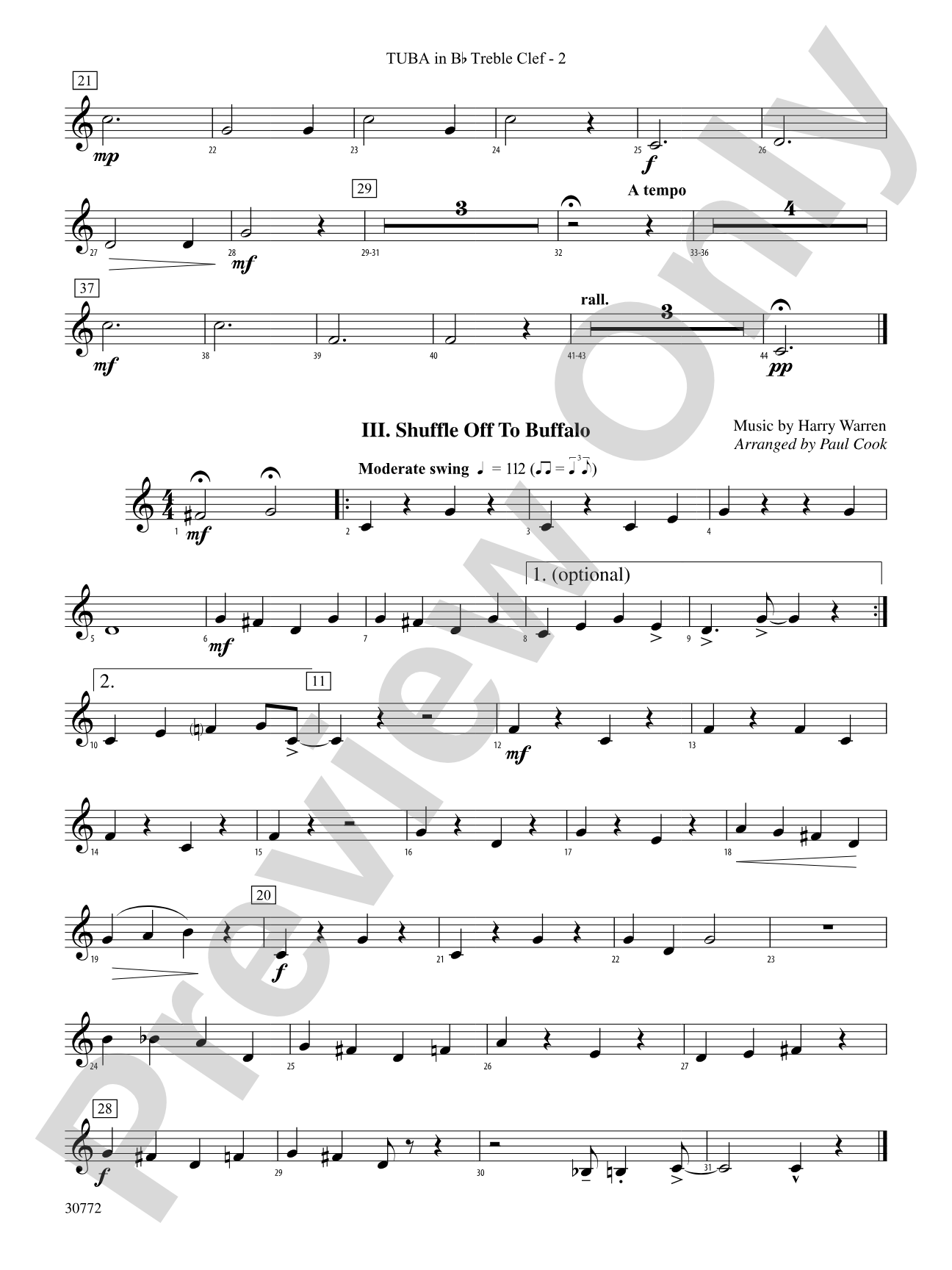 The Buffalo Suite: (wp) B-flat Tuba T.C.