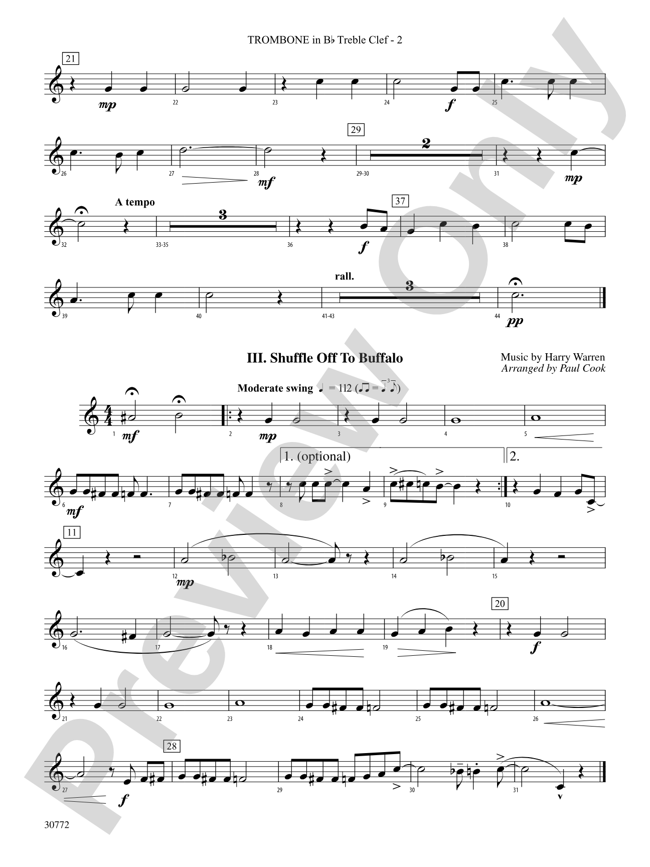 The Buffalo Suite: (wp) 1st B-flat Trombone T.C.