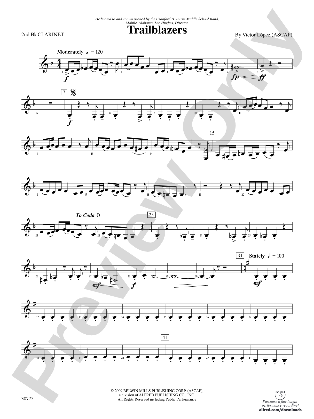 Trailblazers: 2nd B-flat Clarinet
