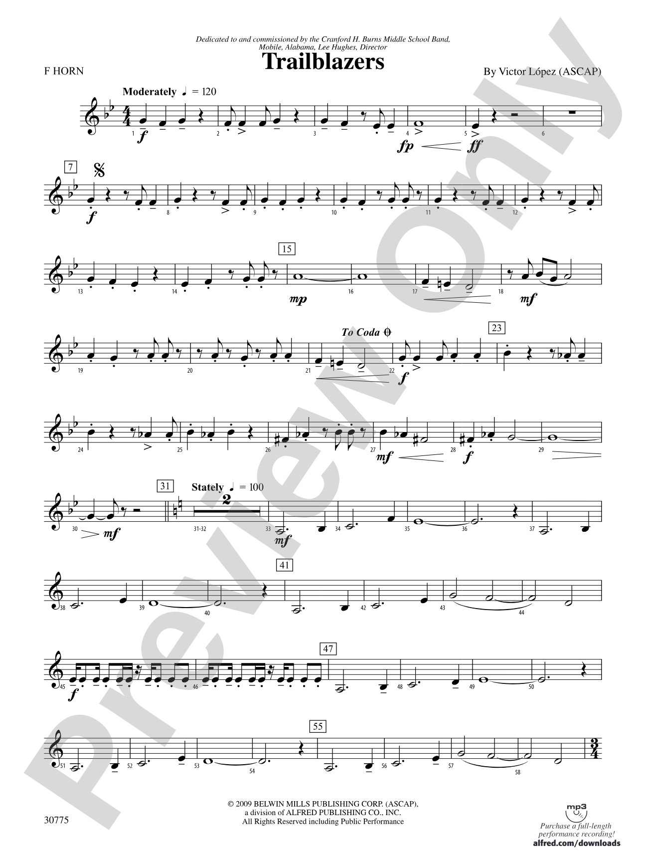Trailblazers: 1st F Horn