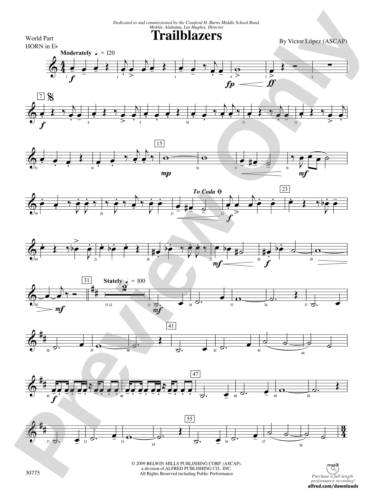 Trailblazers: (wp) 1st Horn in E-flat