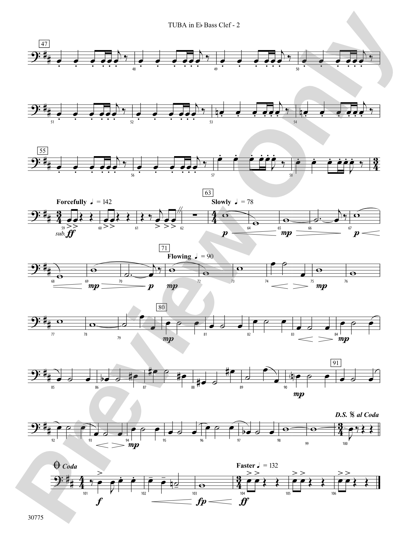 Trailblazers: (wp) E-flat Tuba B.C.