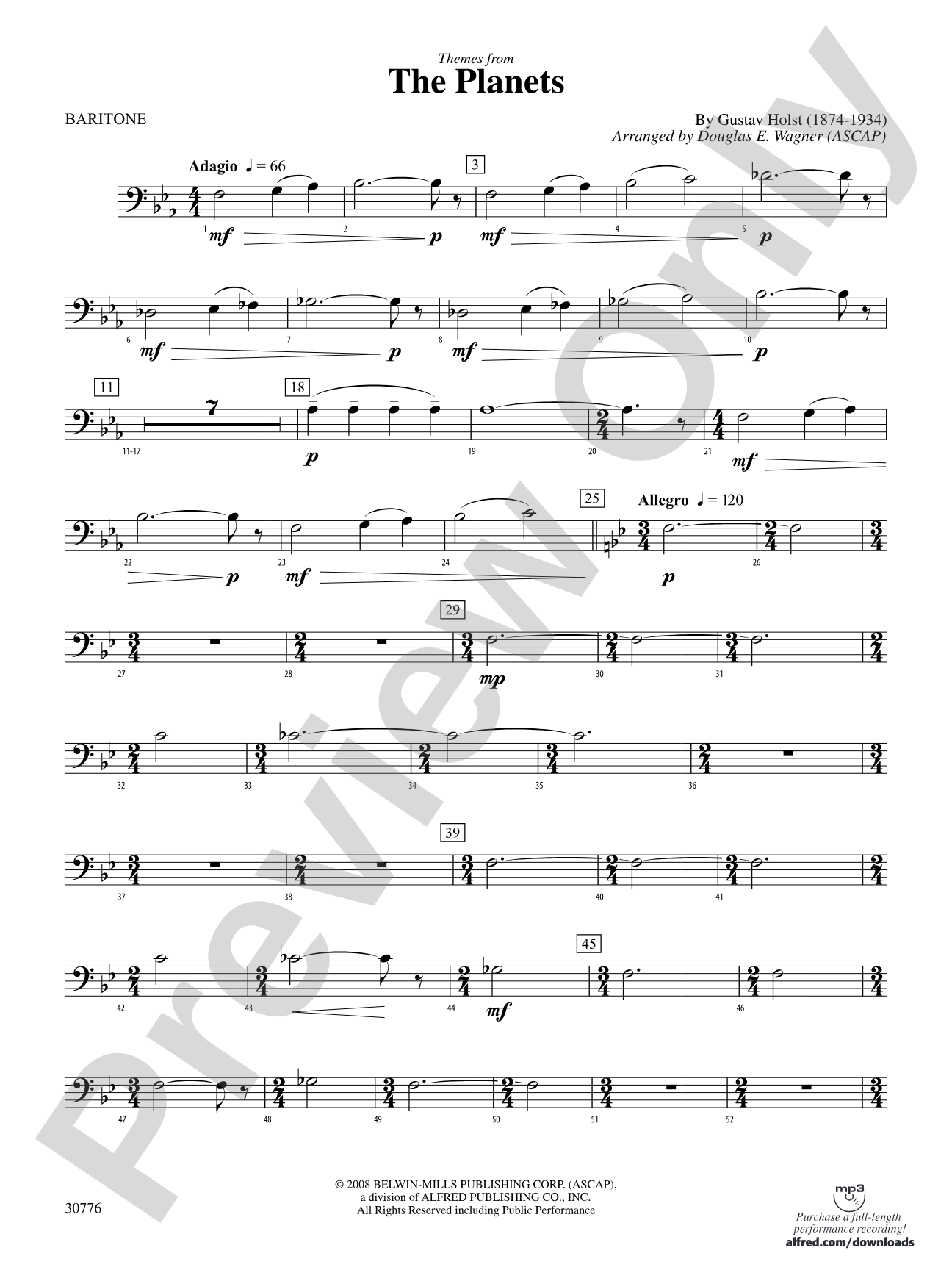 The Planets: Baritone B.C.