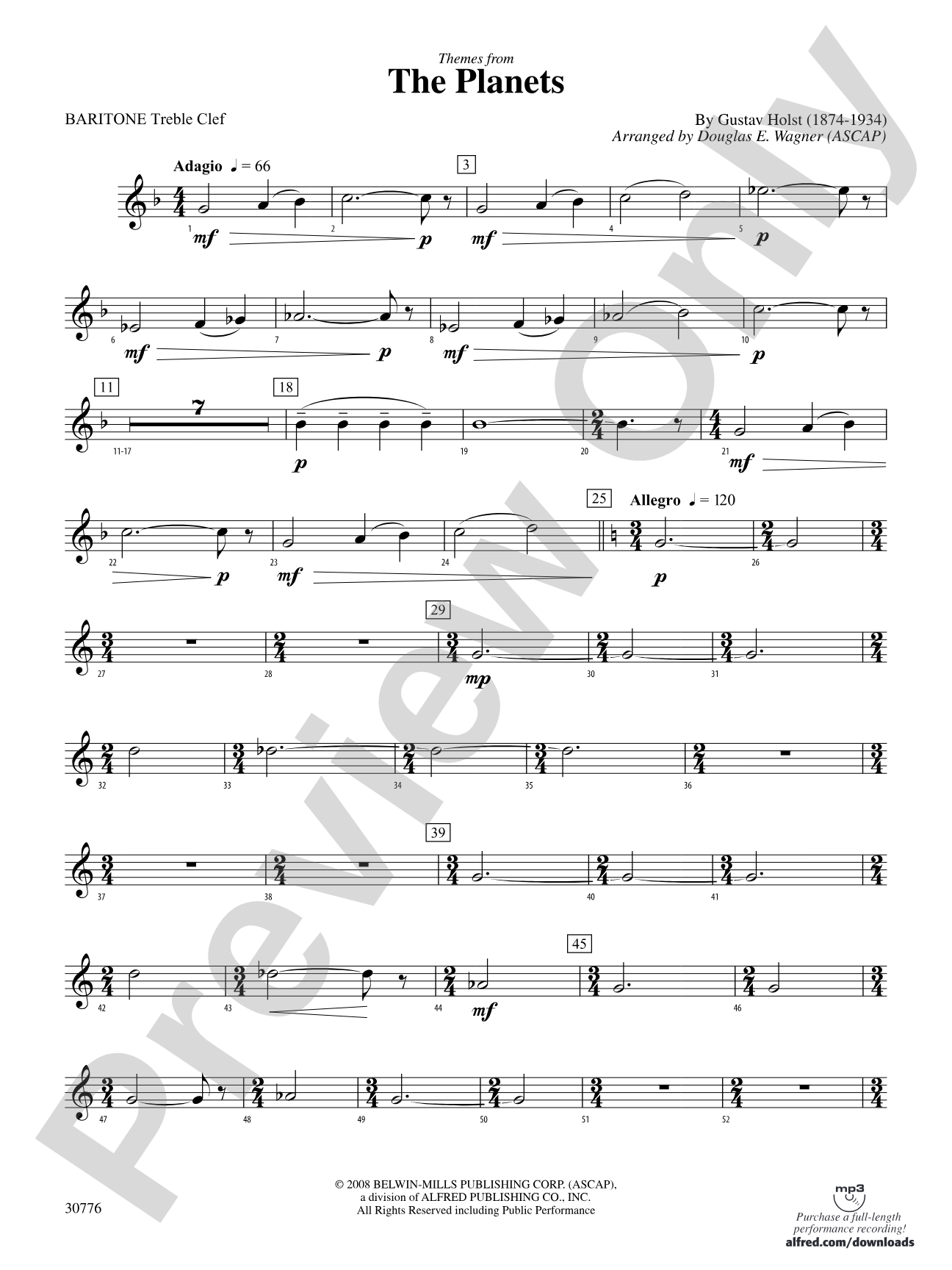 The Planets: Baritone T.C.
