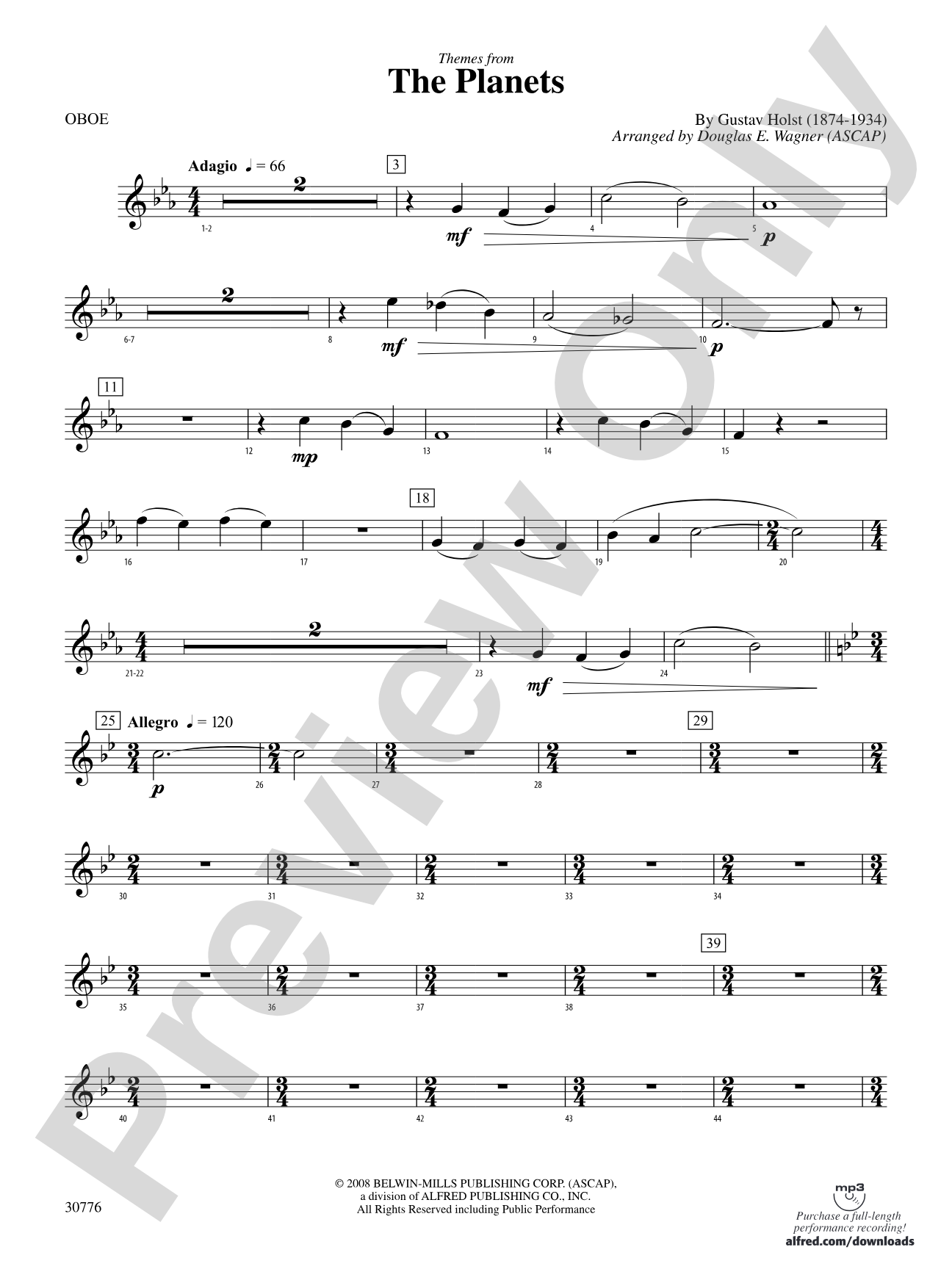 The Planets: Oboe