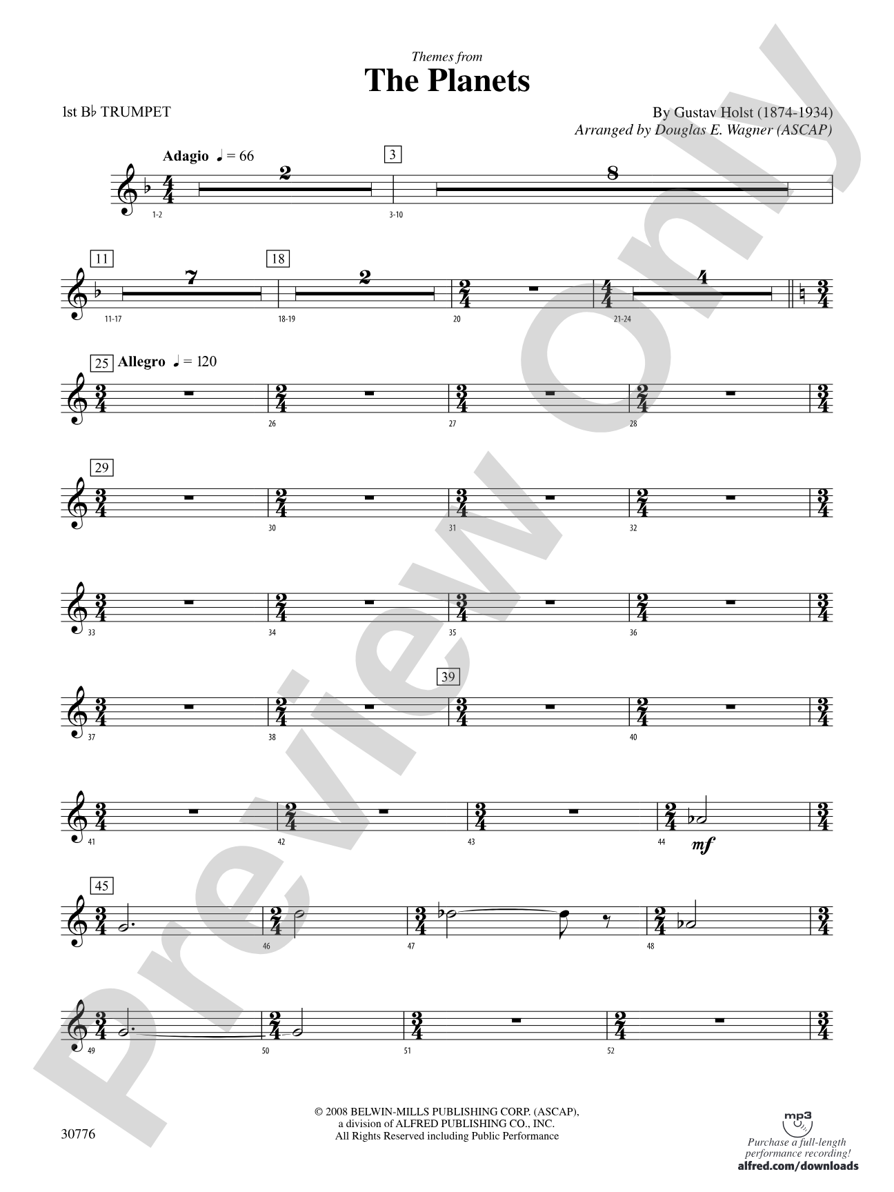 The Planets: 1st B-flat Trumpet
