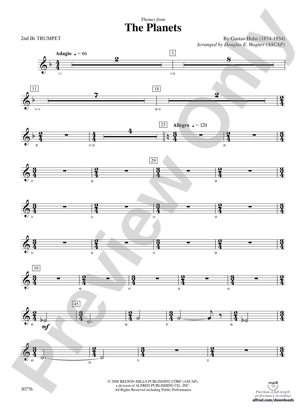 The Planets: 2nd B-flat Trumpet