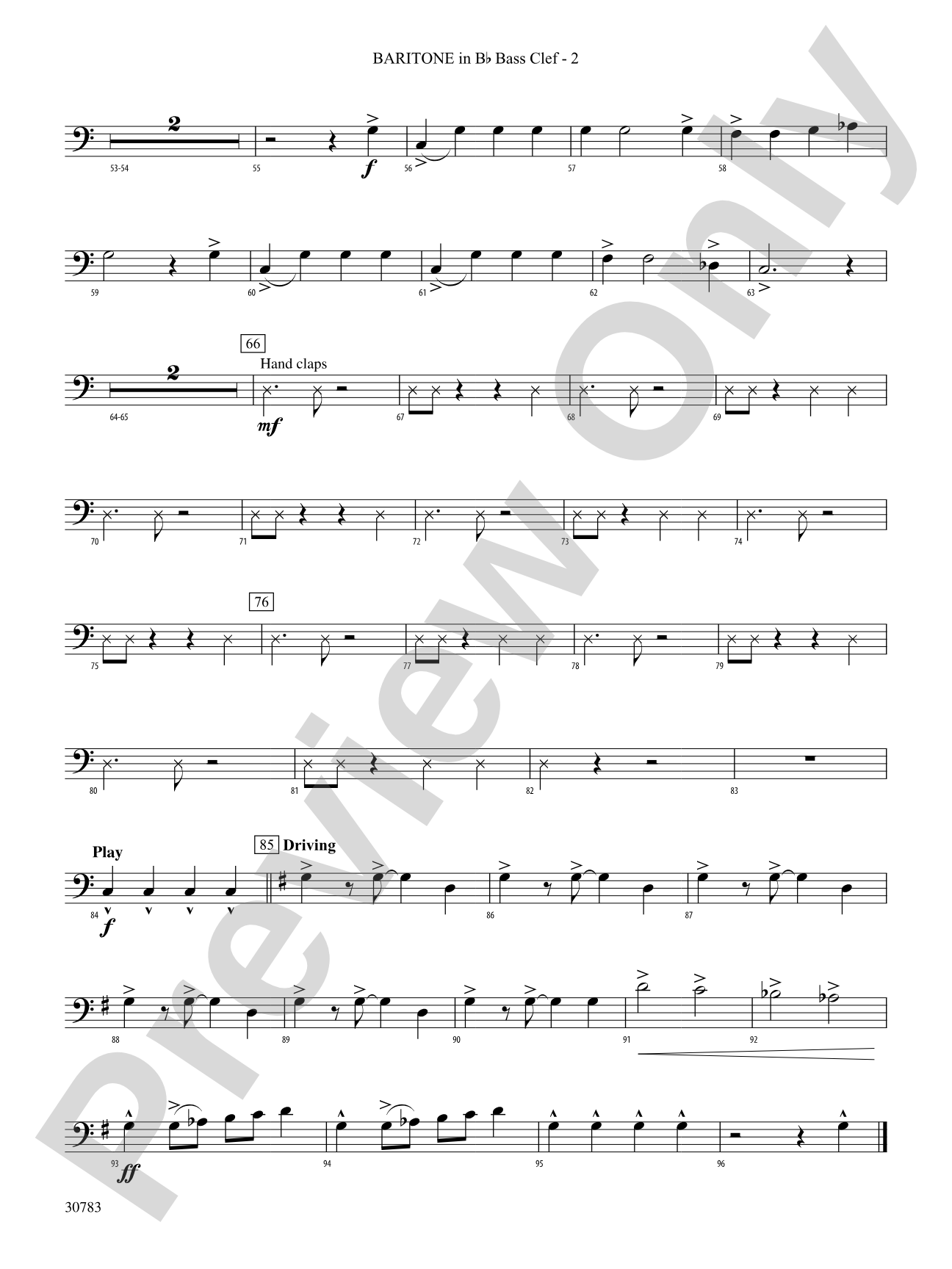 Arabian Dances: (wp) B-flat Baritone B.C.