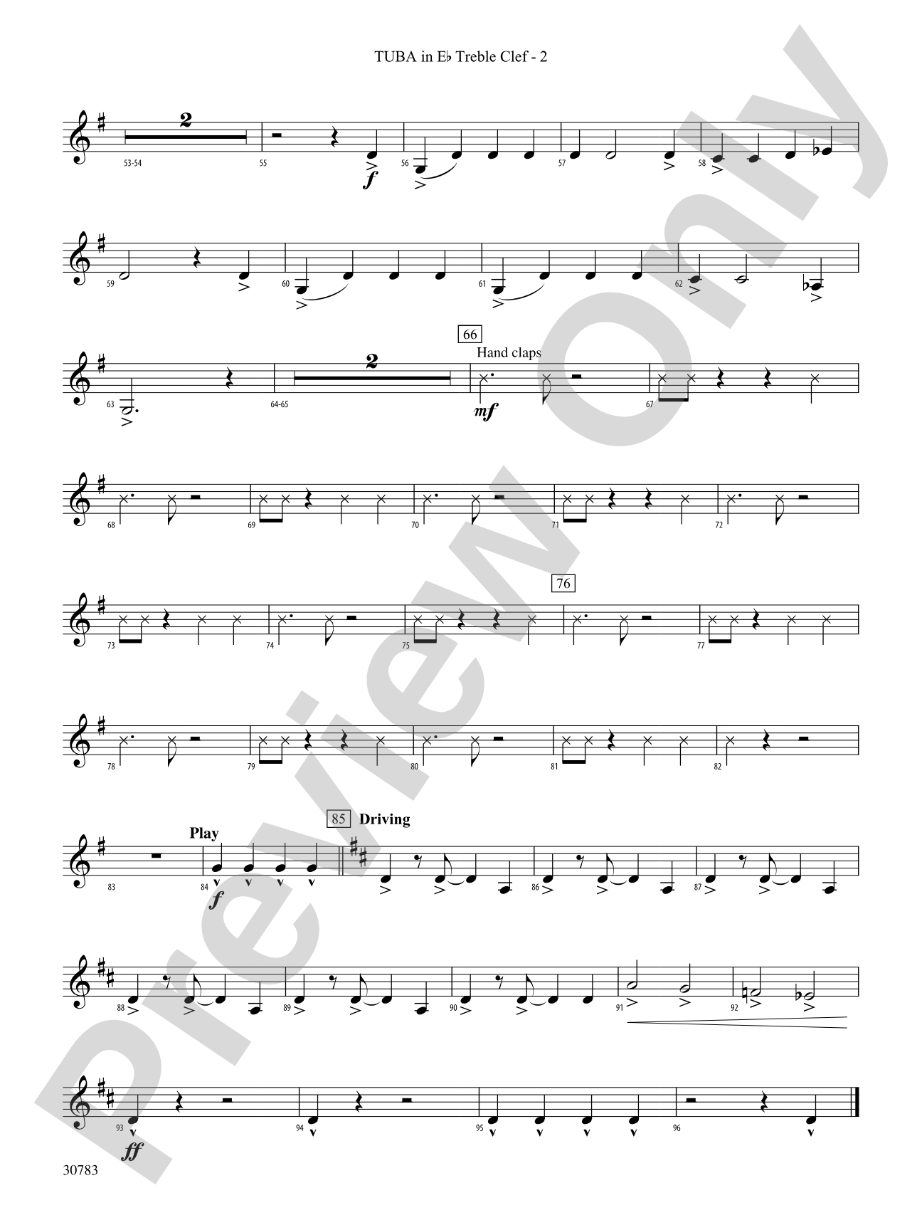 Arabian Dances: (wp) E-flat Tuba T.C.