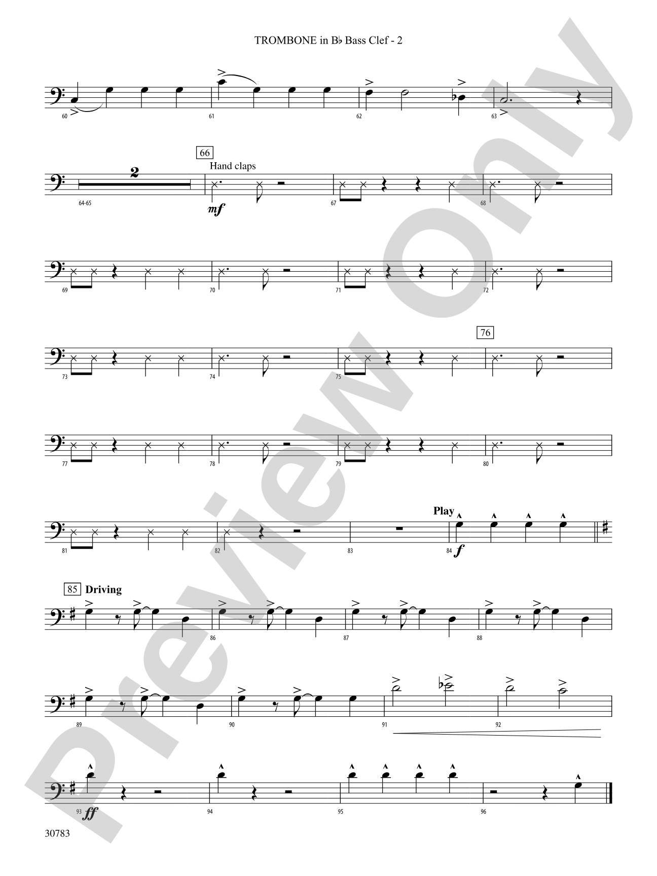 Arabian Dances: (wp) 1st B-flat Trombone B.C.