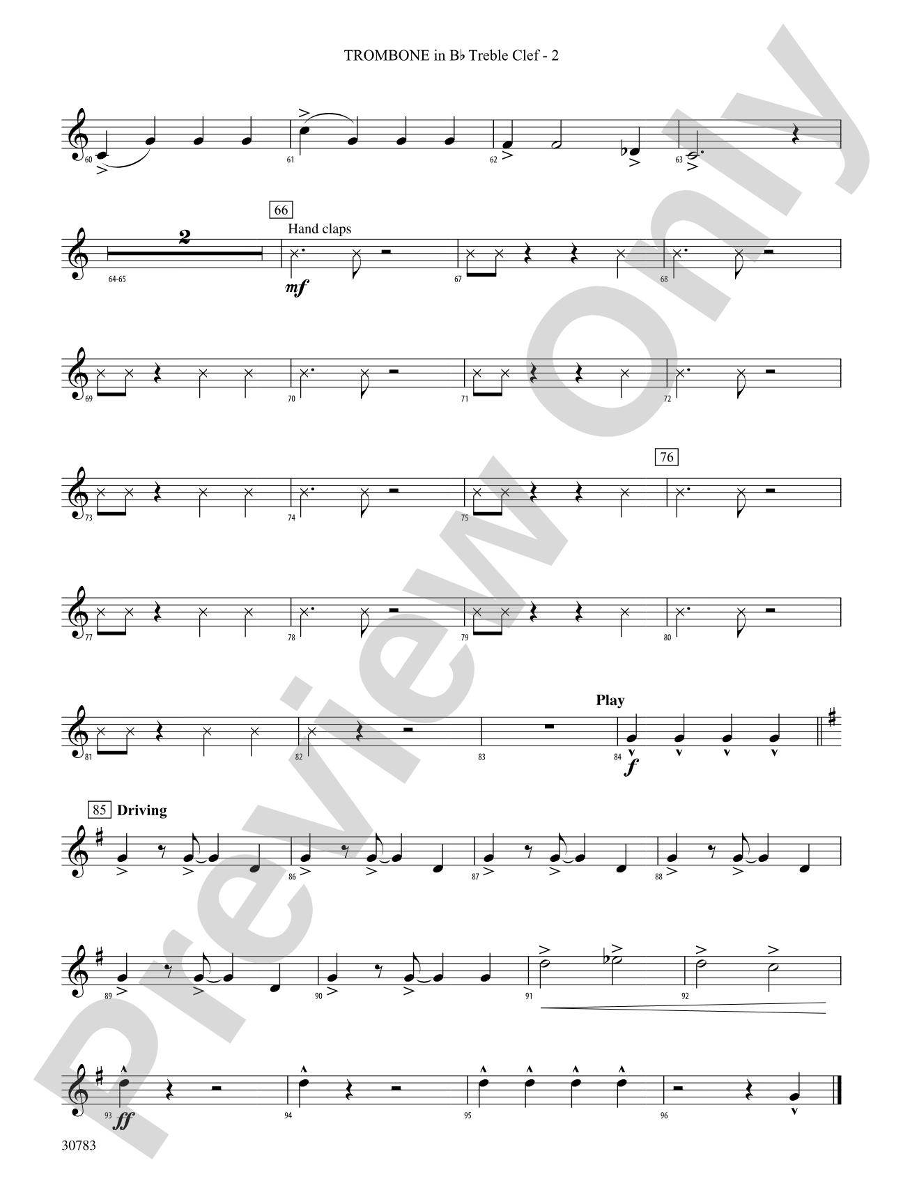 Arabian Dances: (wp) 1st B-flat Trombone T.C.