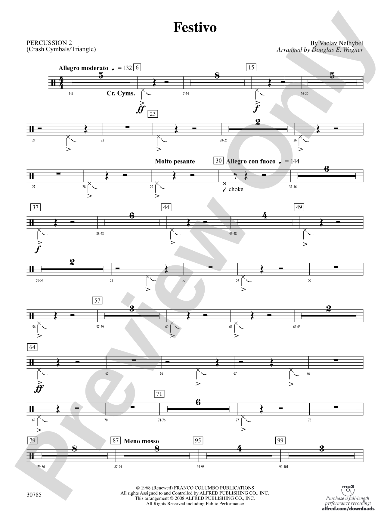 Festivo: 2nd Percussion