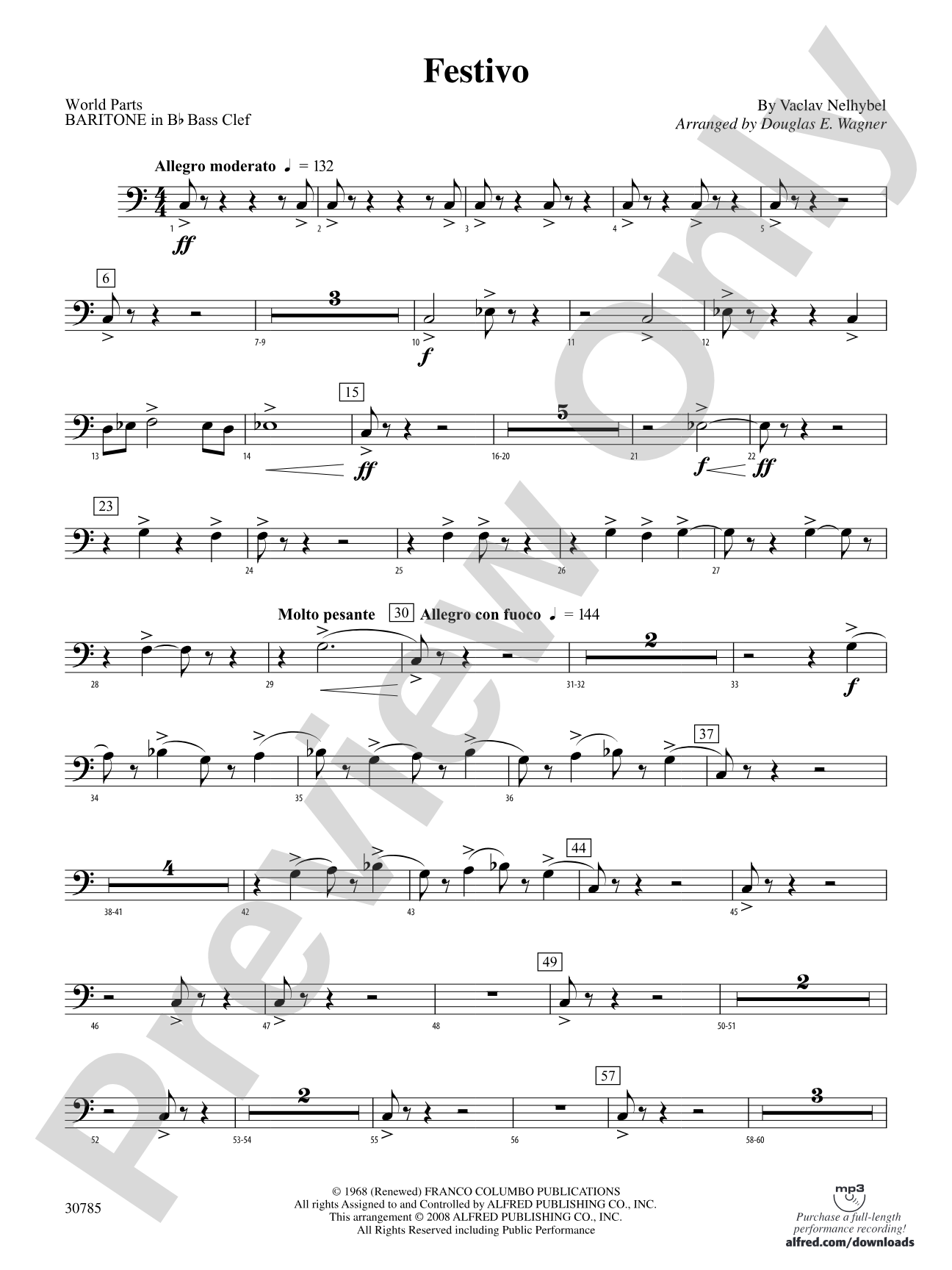 Festivo: (wp) B-flat Baritone B.C.