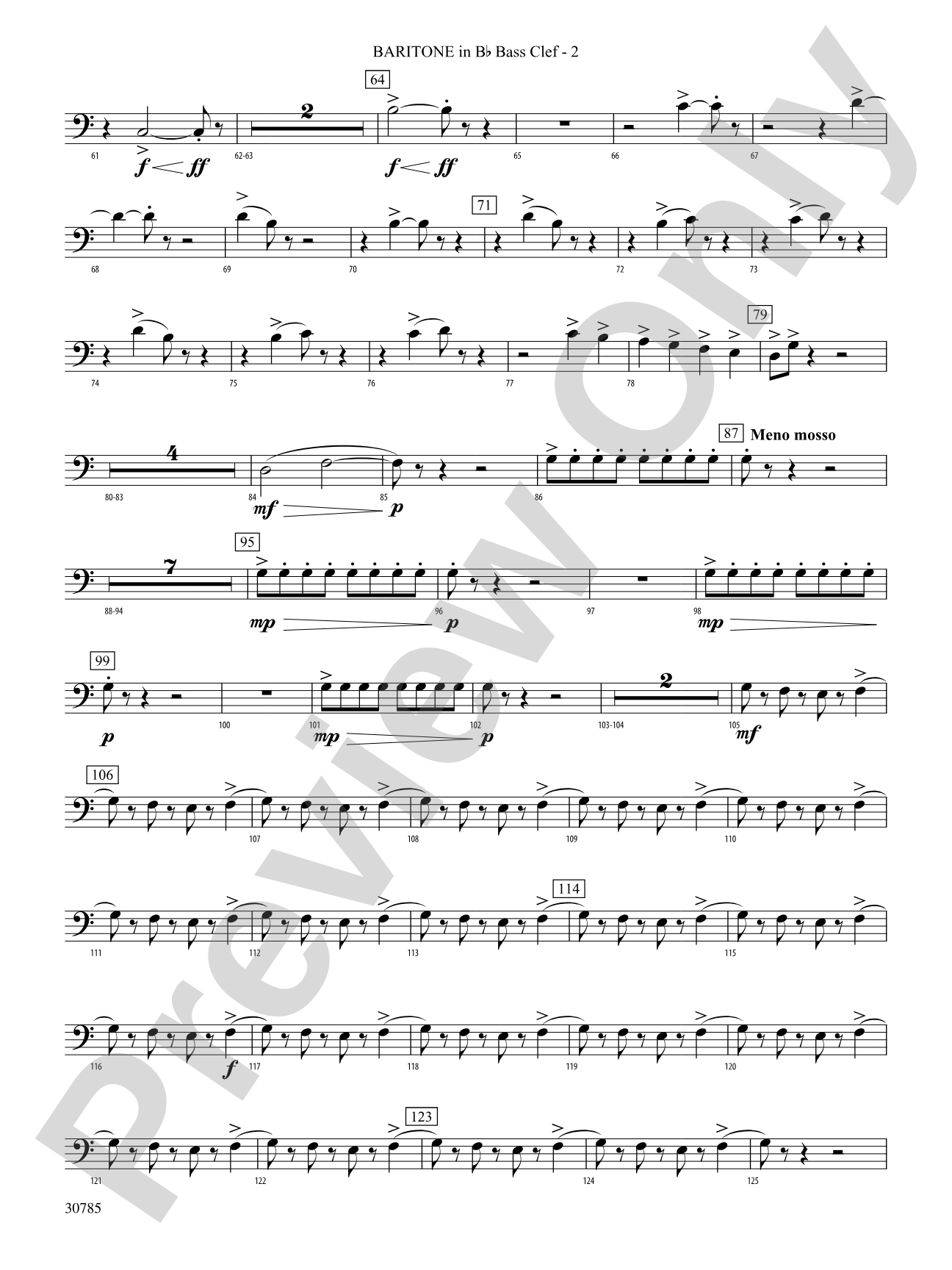 Festivo: (wp) B-flat Baritone B.C.
