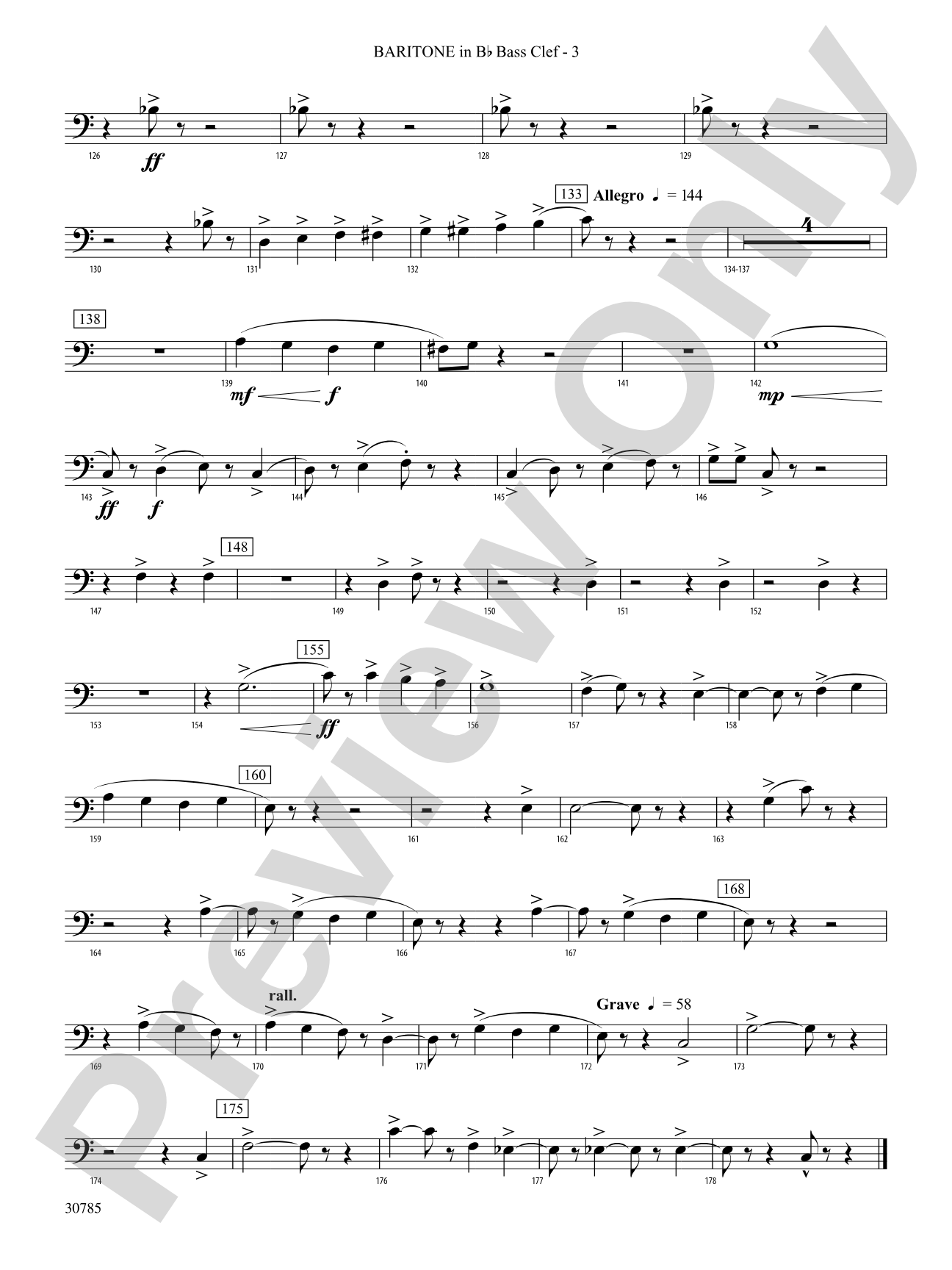 Festivo: (wp) B-flat Baritone B.C.