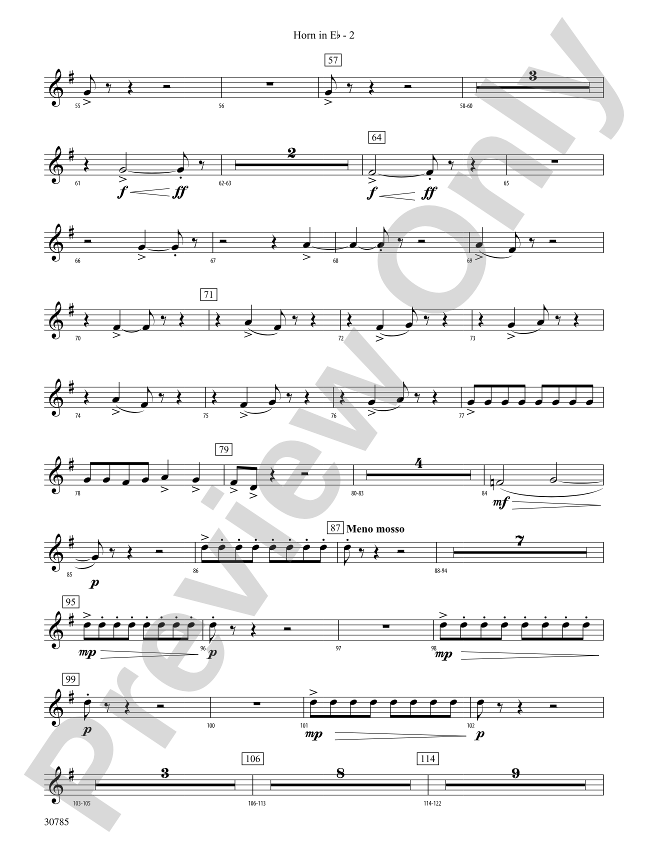 Festivo: (wp) 1st Horn in E-flat