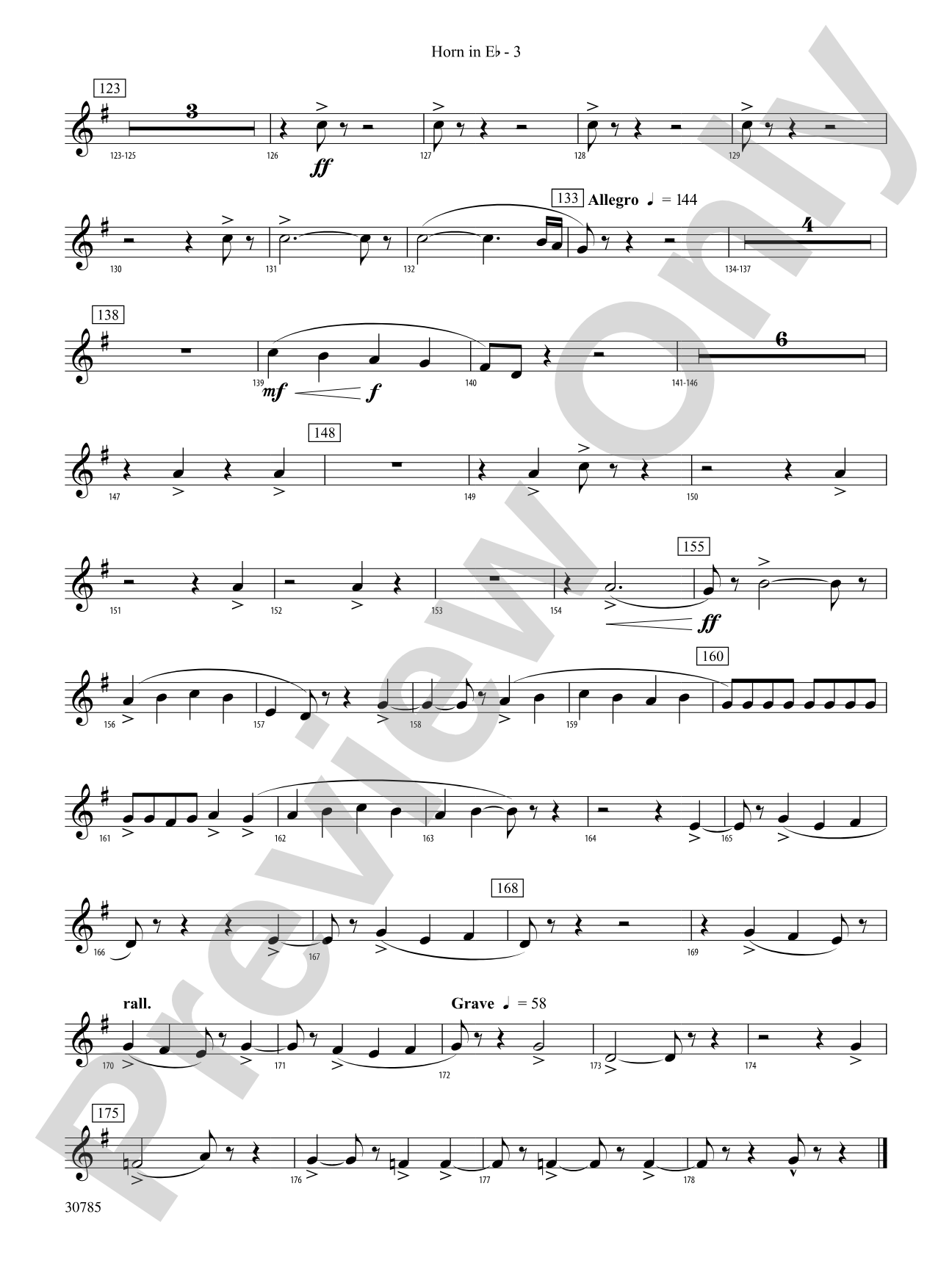 Festivo: (wp) 1st Horn in E-flat