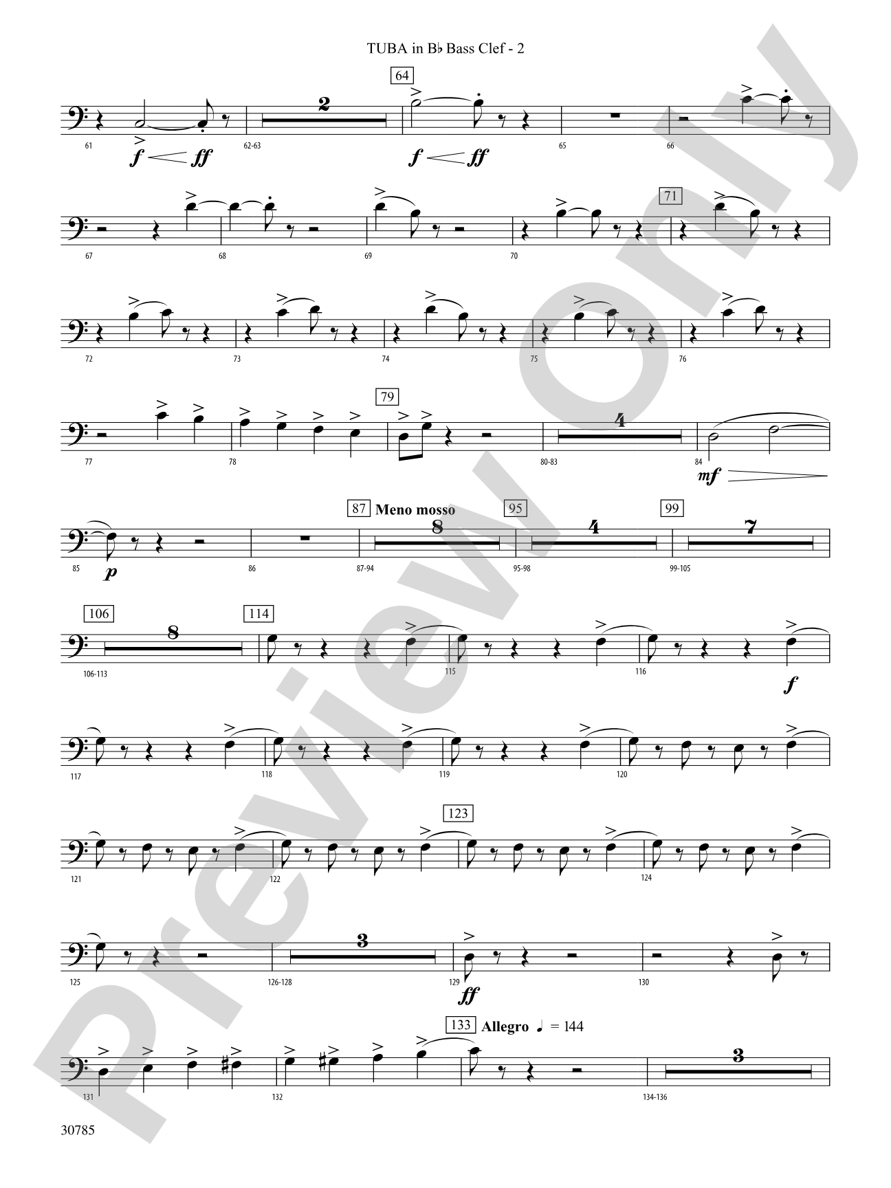 Festivo: (wp) B-flat Tuba B.C.
