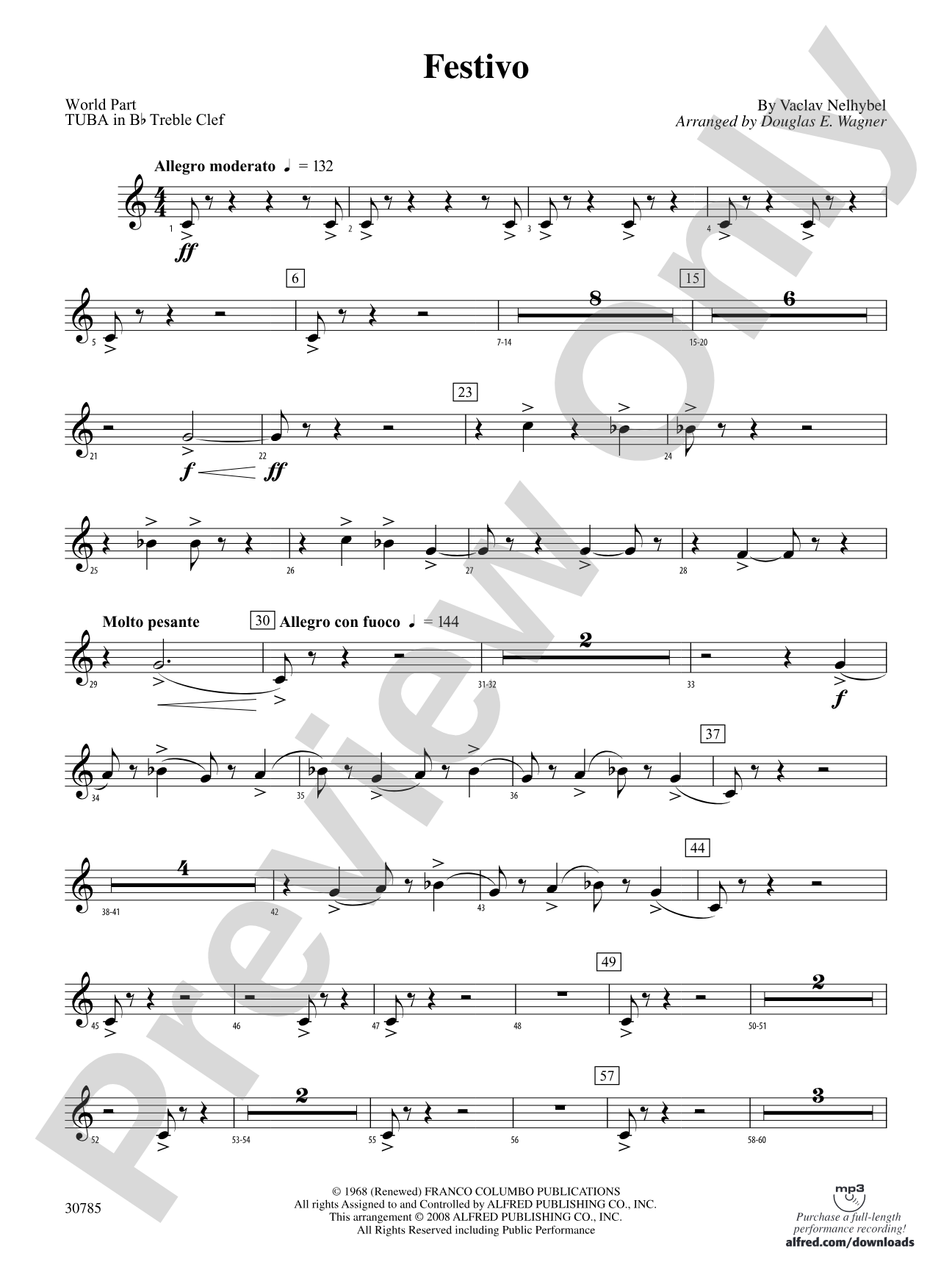 Festivo: (wp) B-flat Tuba T.C.