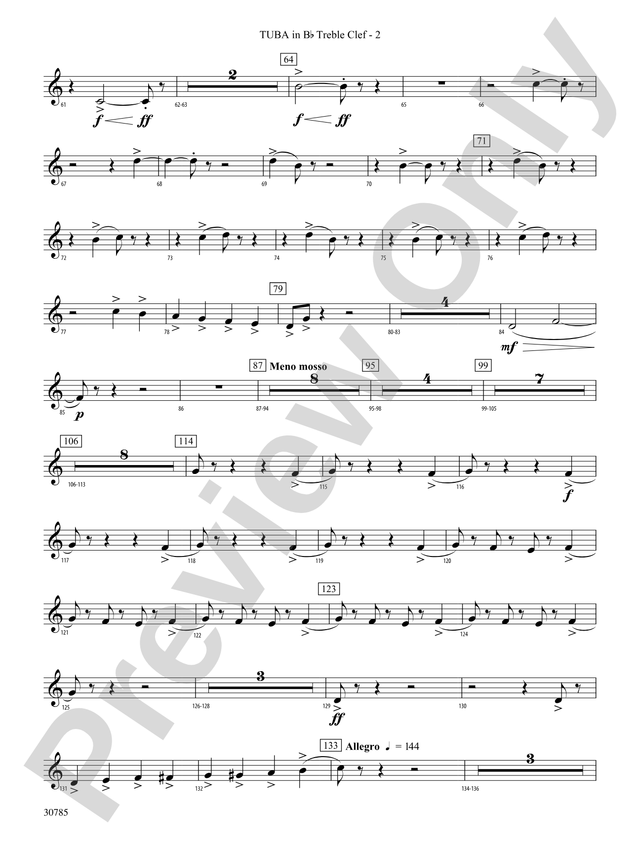 Festivo: (wp) B-flat Tuba T.C.