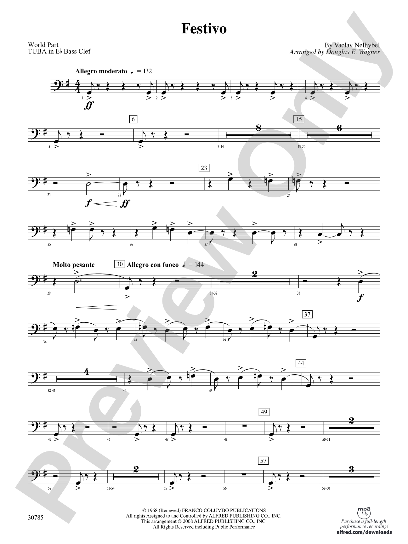 Festivo: (wp) E-flat Tuba B.C.