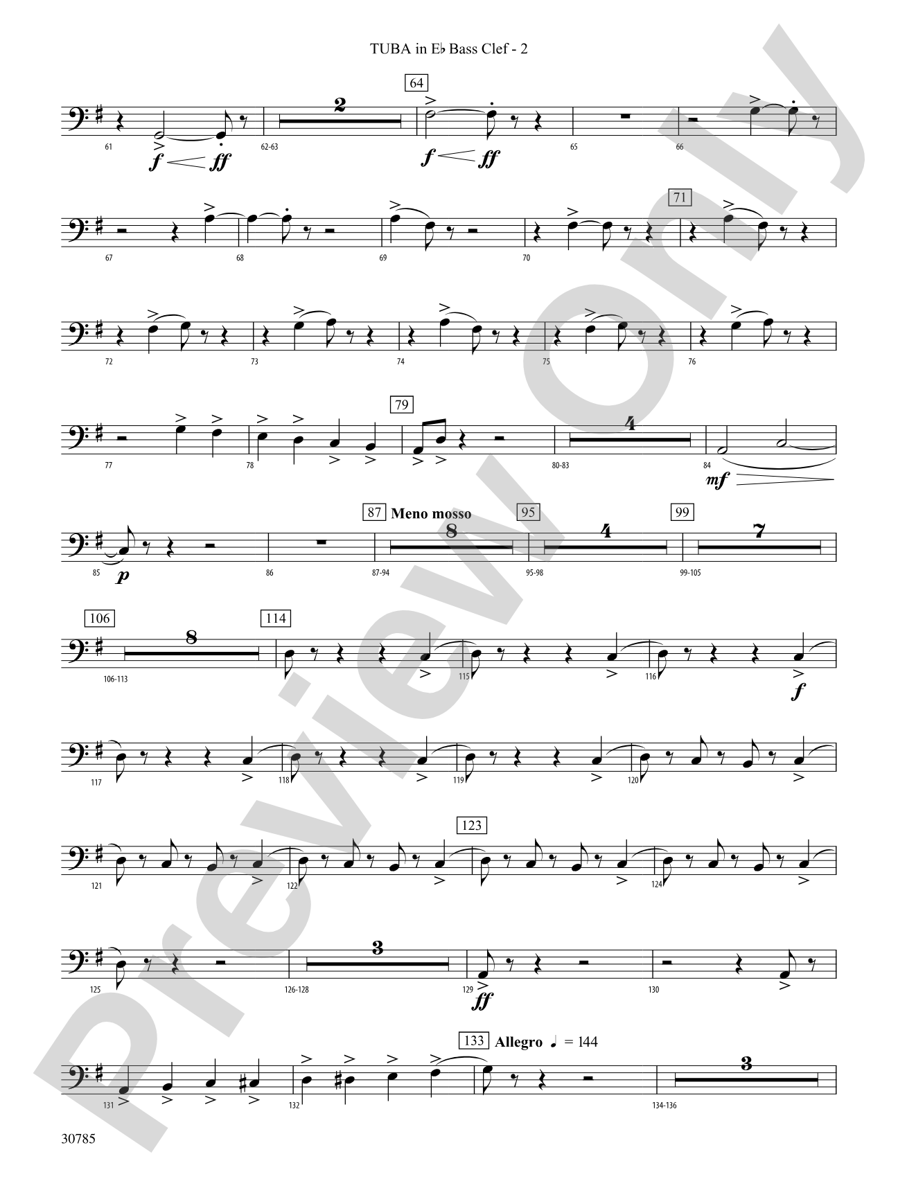 Festivo: (wp) E-flat Tuba B.C.