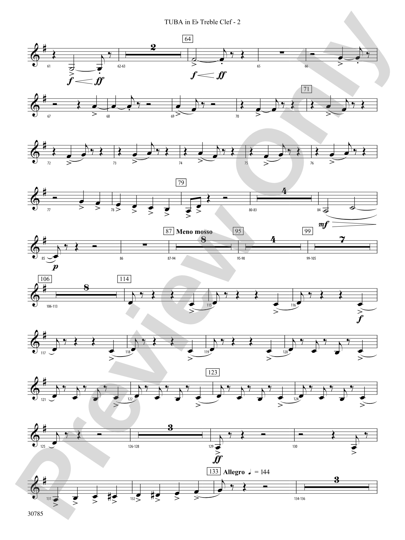 Festivo: (wp) E-flat Tuba T.C.