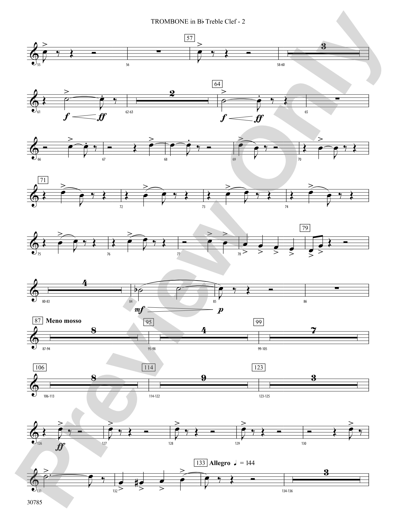 Festivo: (wp) 1st B-flat Trombone T.C.
