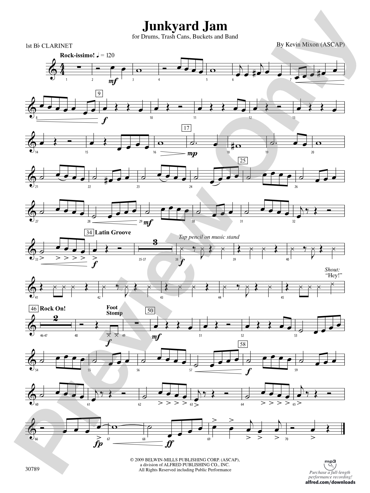 Junkyard Jam: 1st B-flat Clarinet