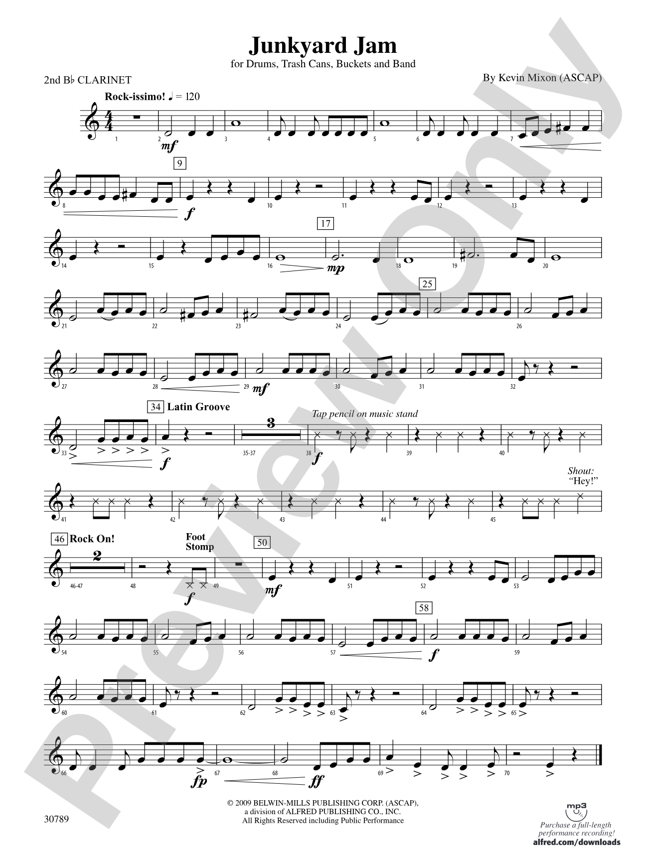 Junkyard Jam: 2nd B-flat Clarinet