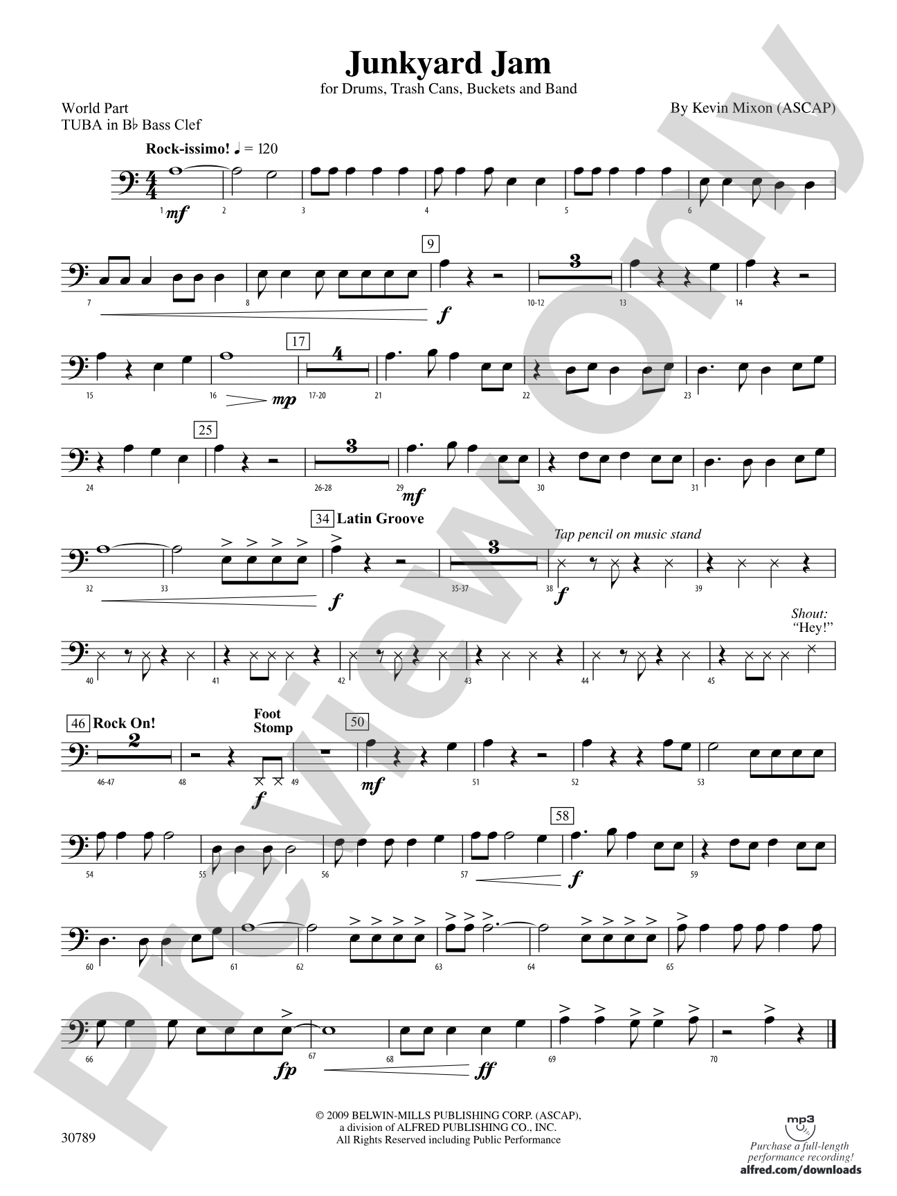 Junkyard Jam: (wp) B-flat Tuba B.C.