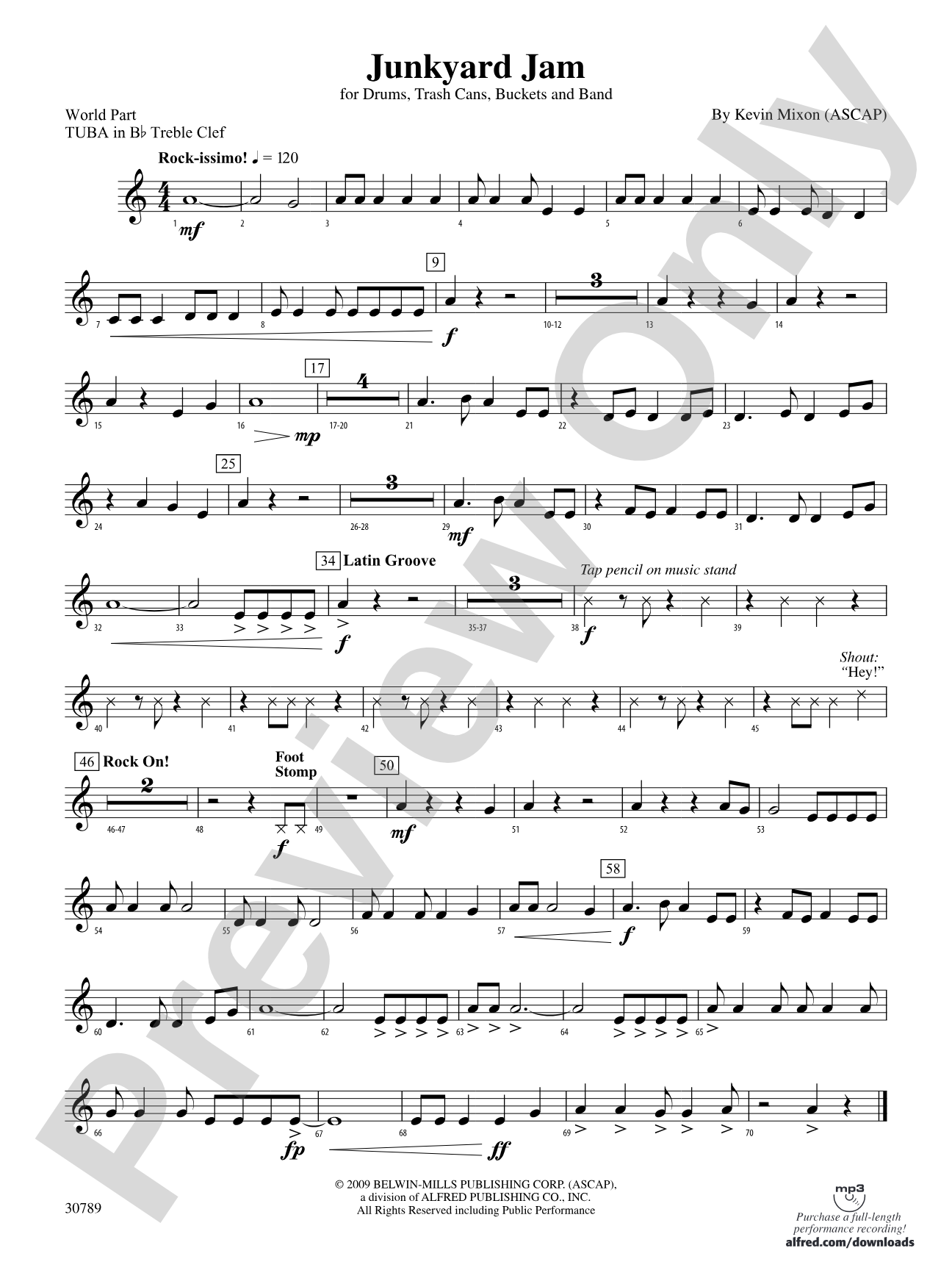 Junkyard Jam: (wp) B-flat Tuba T.C.