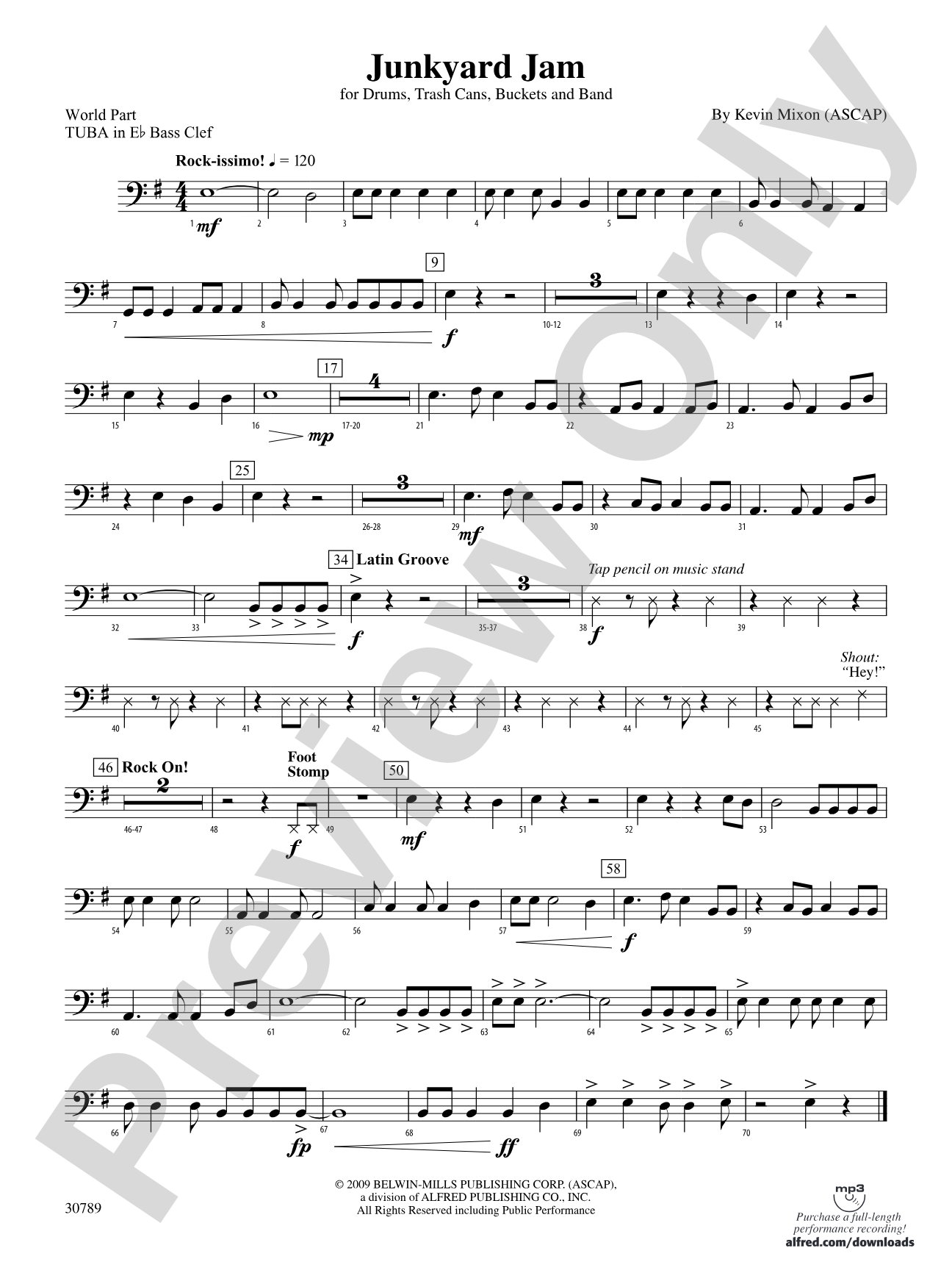 Junkyard Jam: (wp) E-flat Tuba B.C.