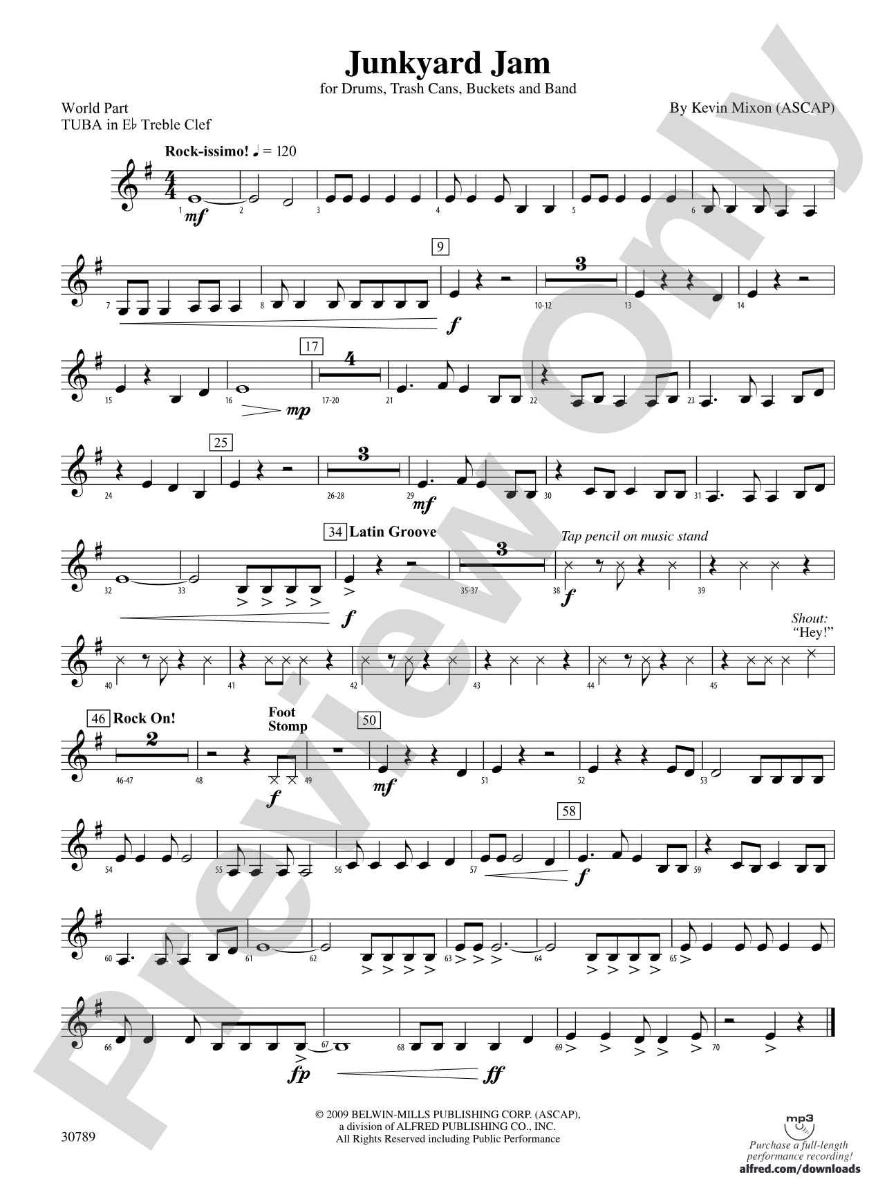 Junkyard Jam: (wp) E-flat Tuba T.C.