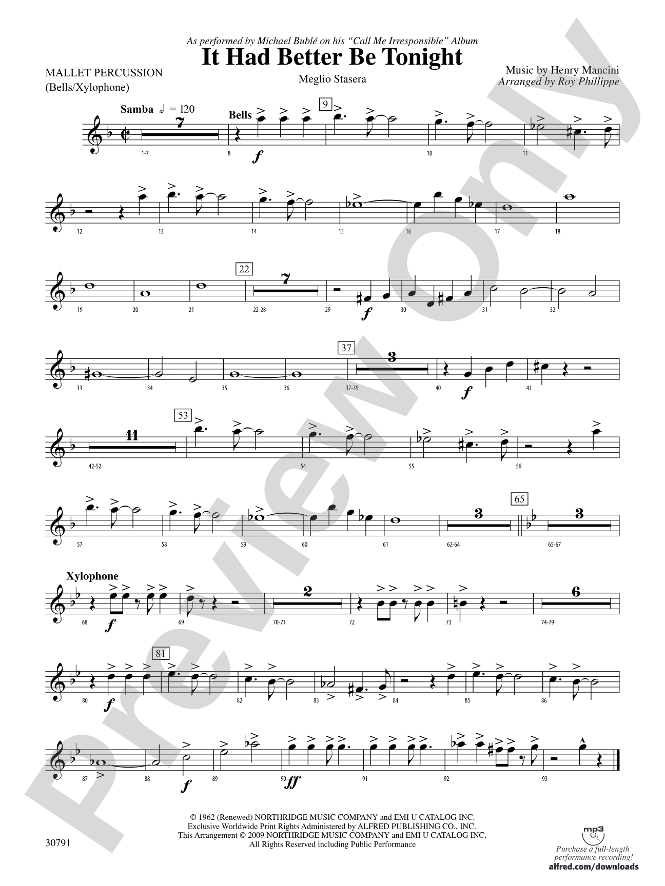 It Had Better Be Tonight (Meglio Stasera): Mallets