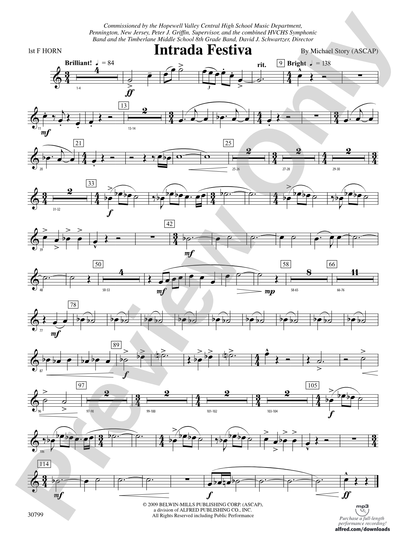 Intrada Festiva: 1st F Horn