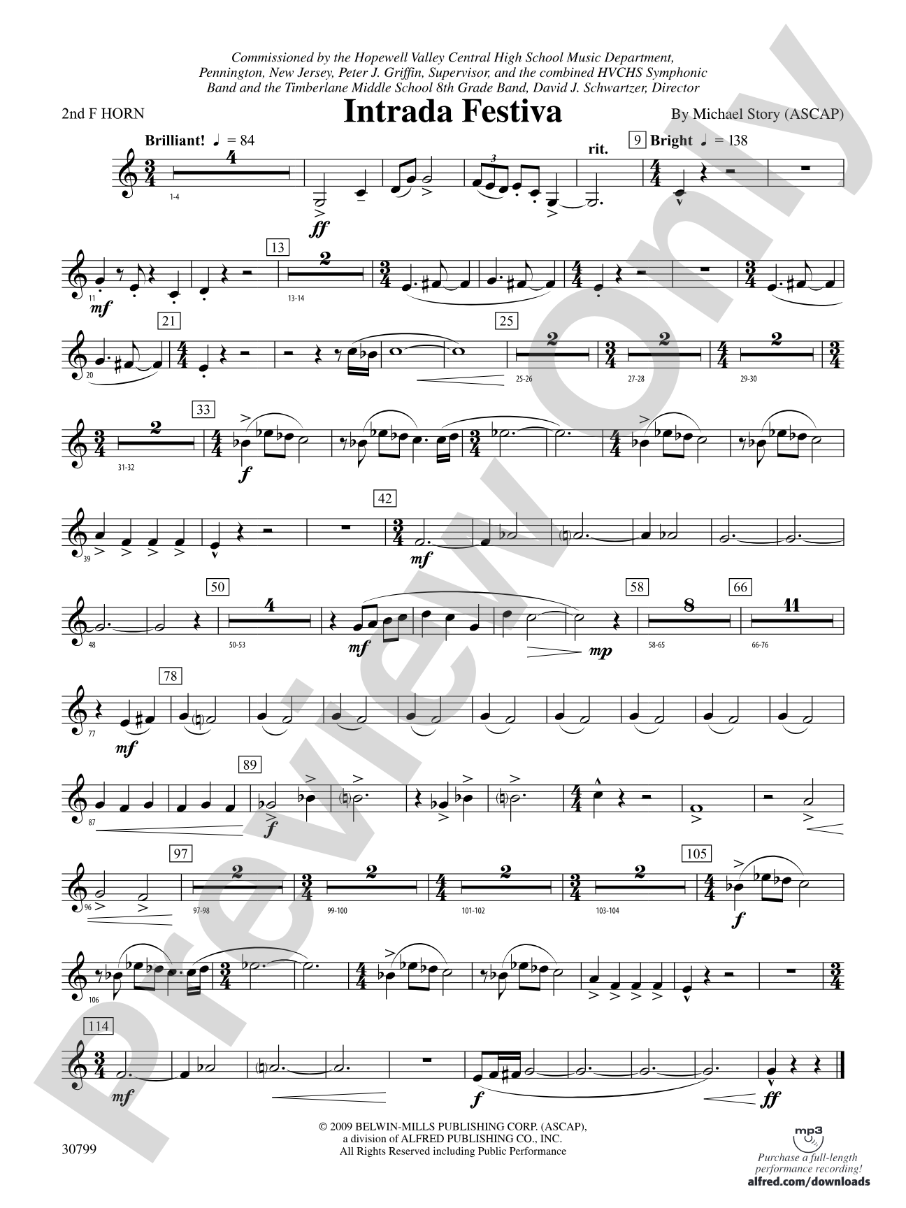 Intrada Festiva: 2nd F Horn