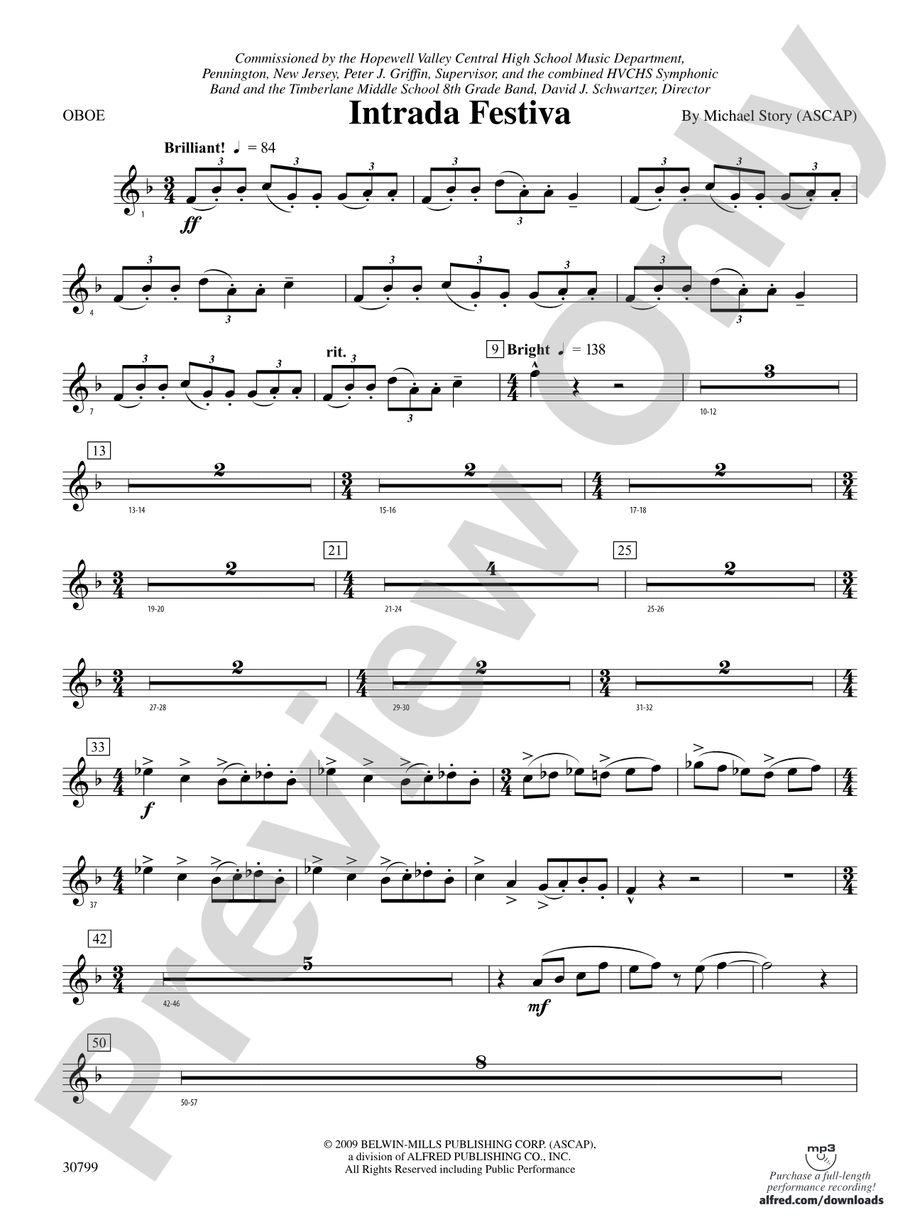 Intrada Festiva: Oboe