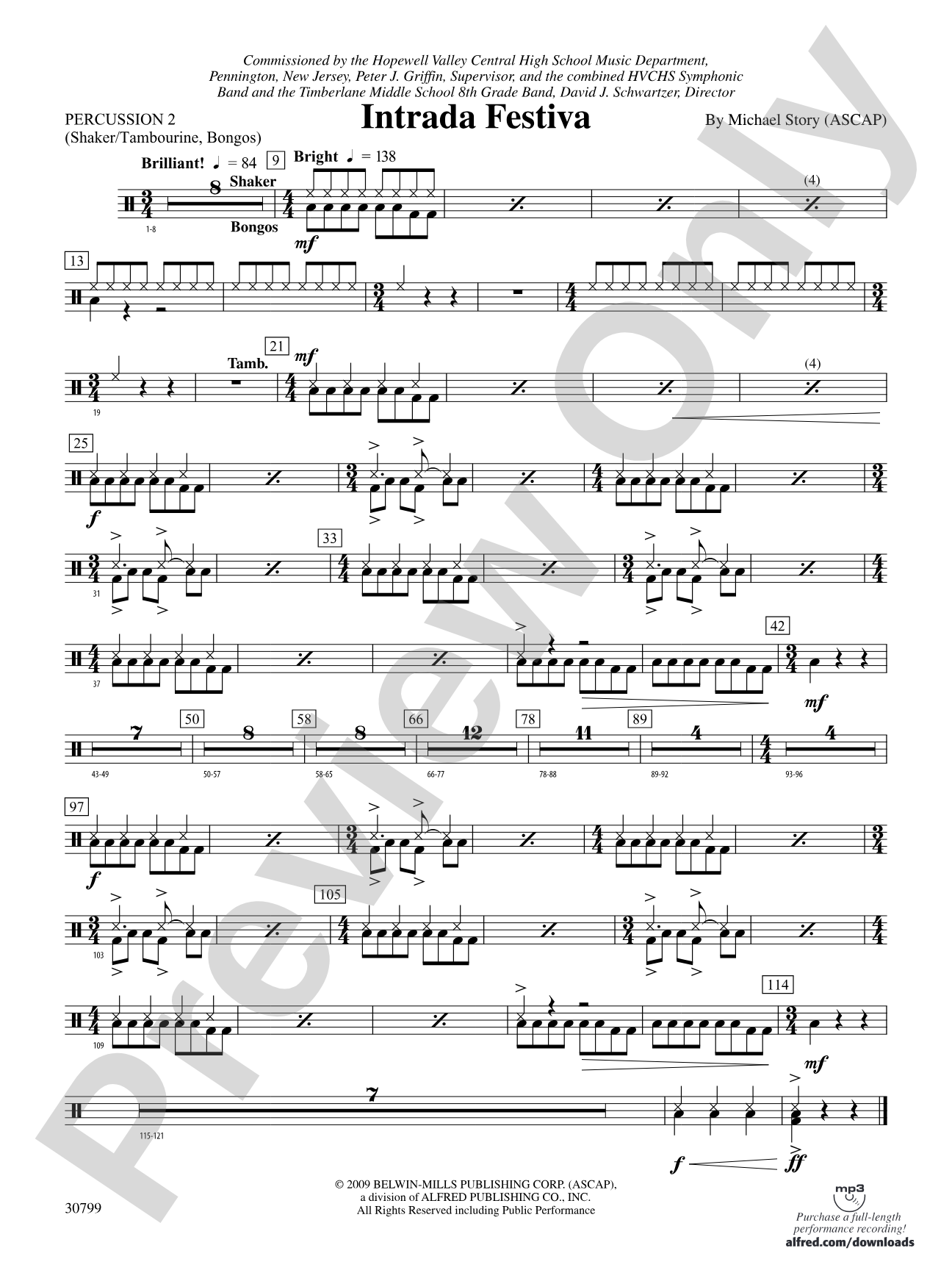 Intrada Festiva: 2nd Percussion