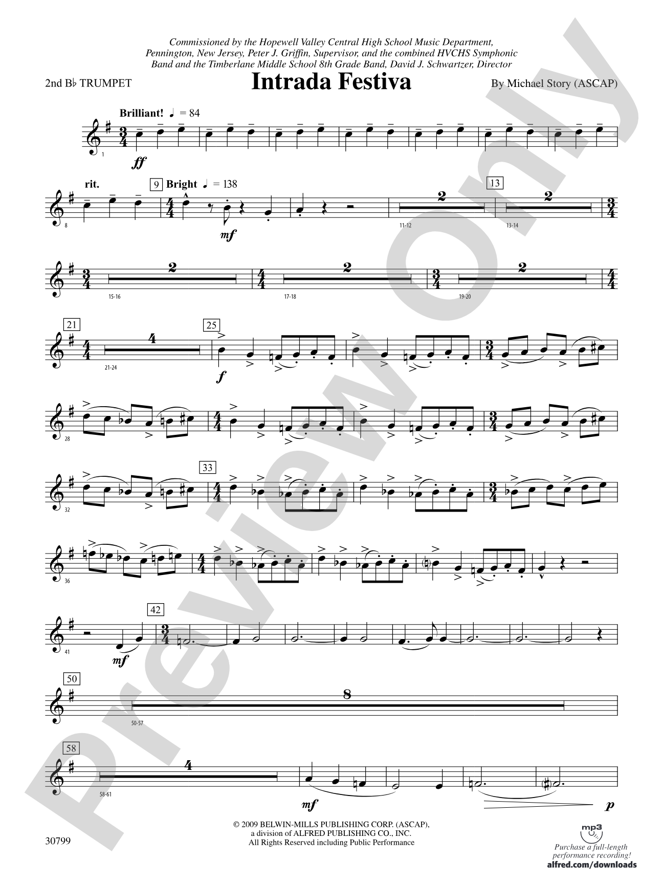 Intrada Festiva: 2nd B-flat Trumpet